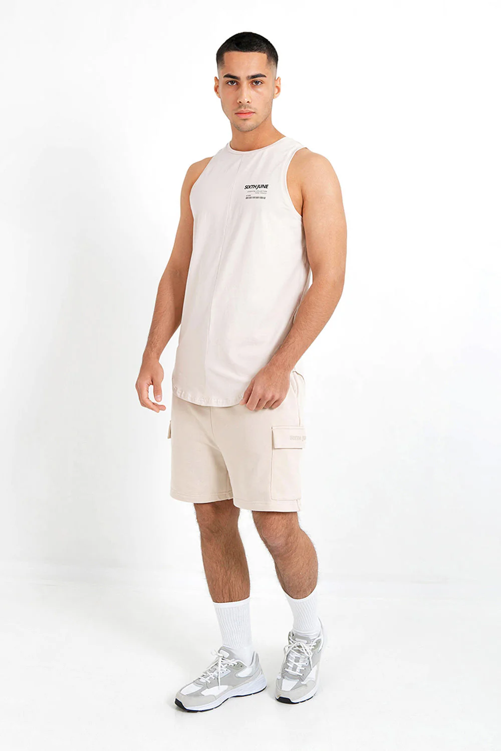 Short poches cargo Beige - Image 2