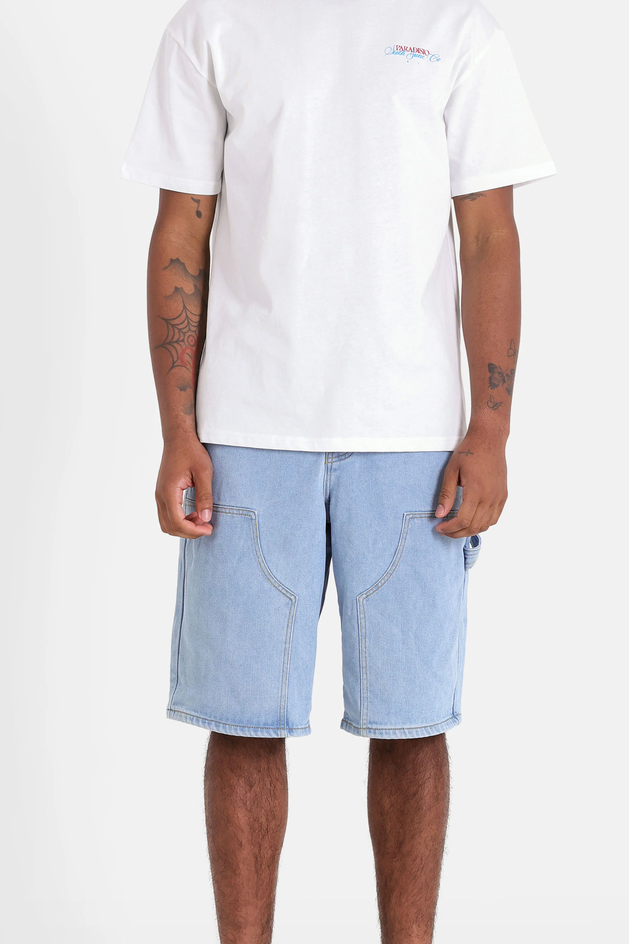 Short jean carpenter Bleu clair