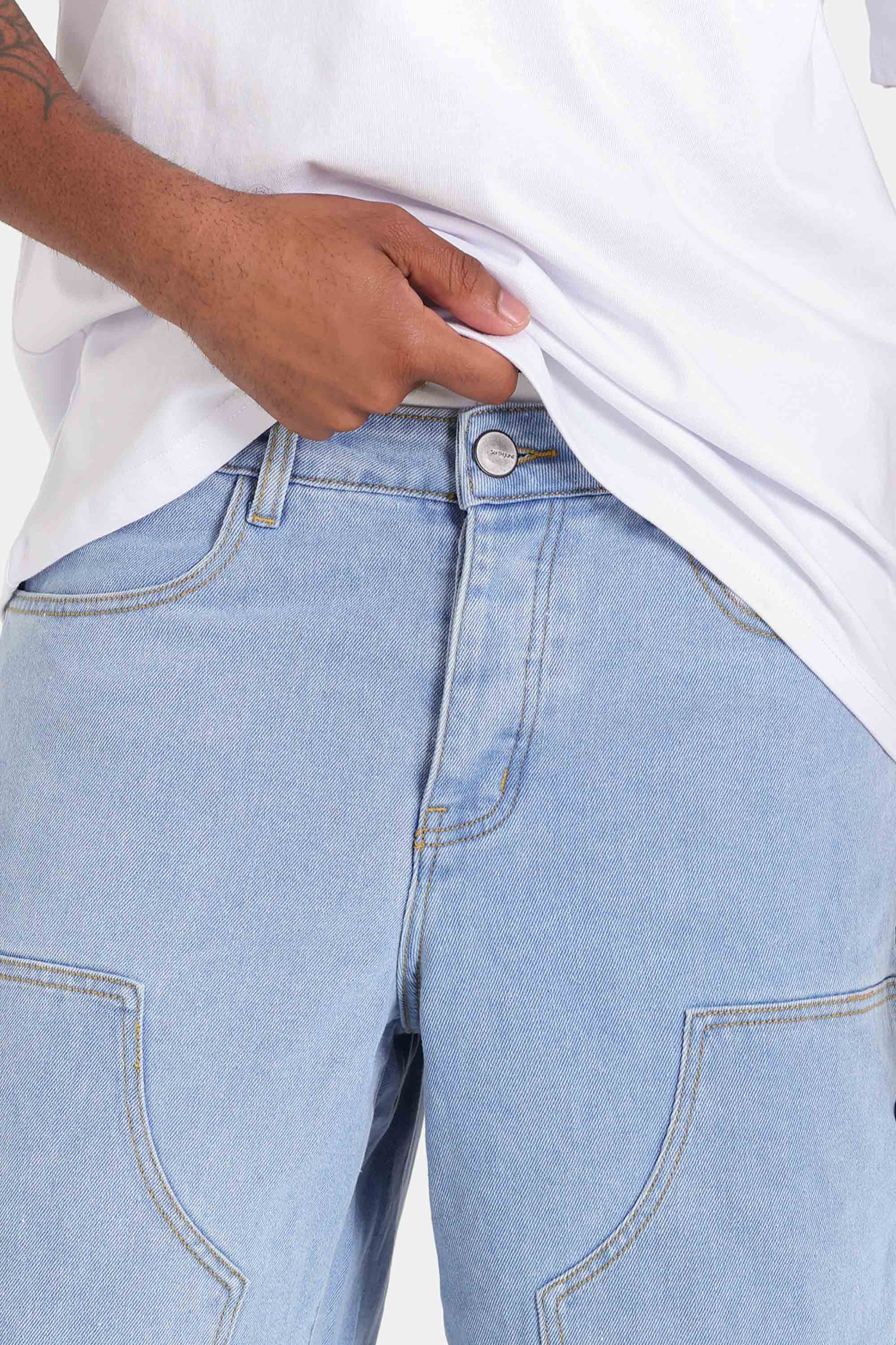 Short jean carpenter Bleu clair - Image 4
