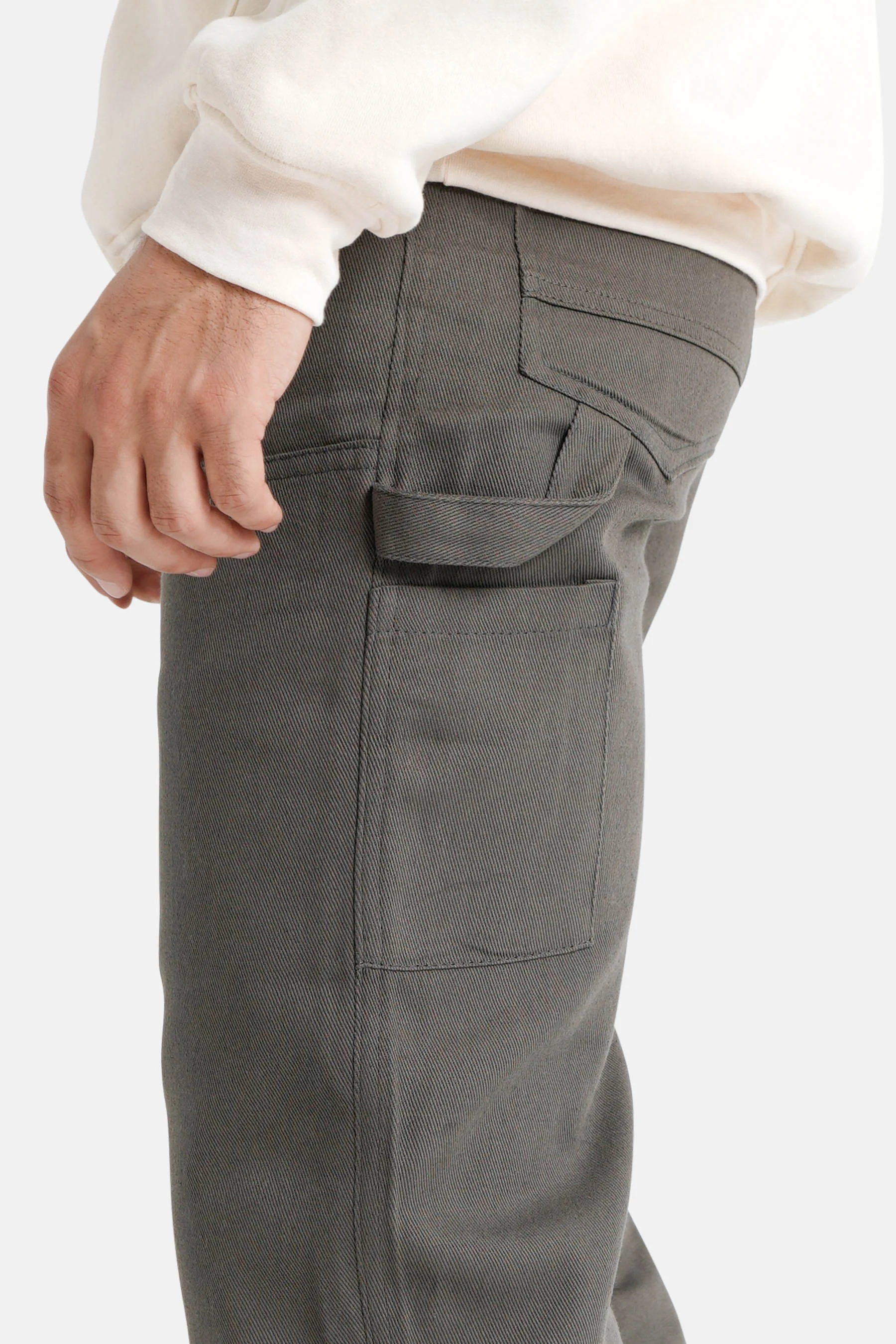 Pantalon carpenter poches Gris foncé - Image 3
