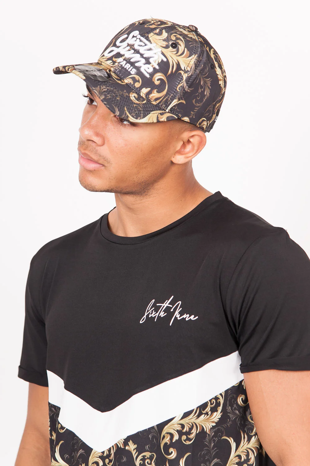 Casquette baroque or gris noir - Image 5