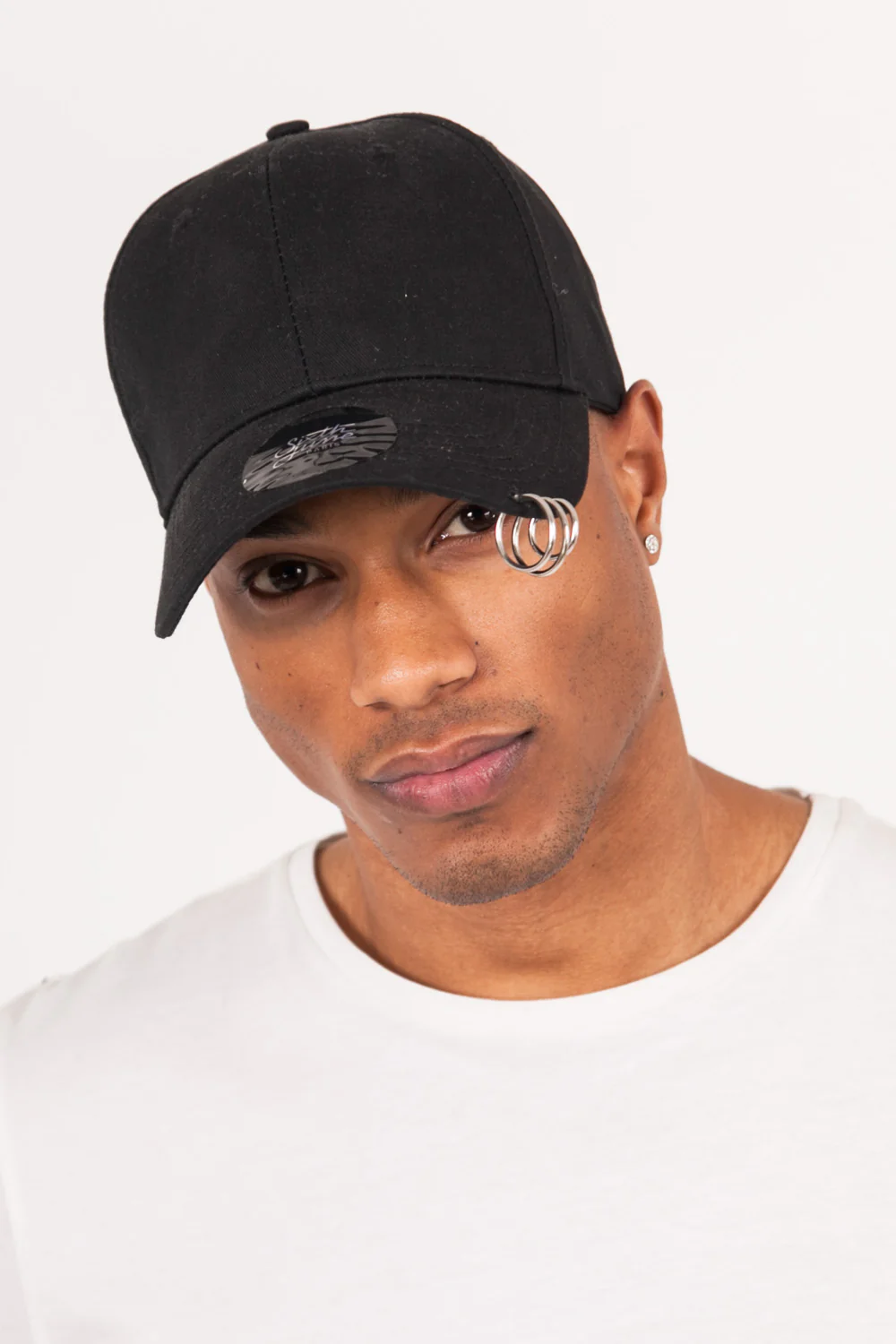 Casquette boucles visières noir - Image 2