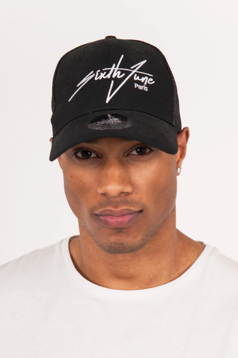 Casquette brodée signature noir - Image 2