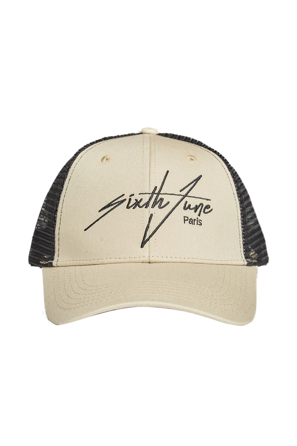 Casquette brodée signature beige - Image 6