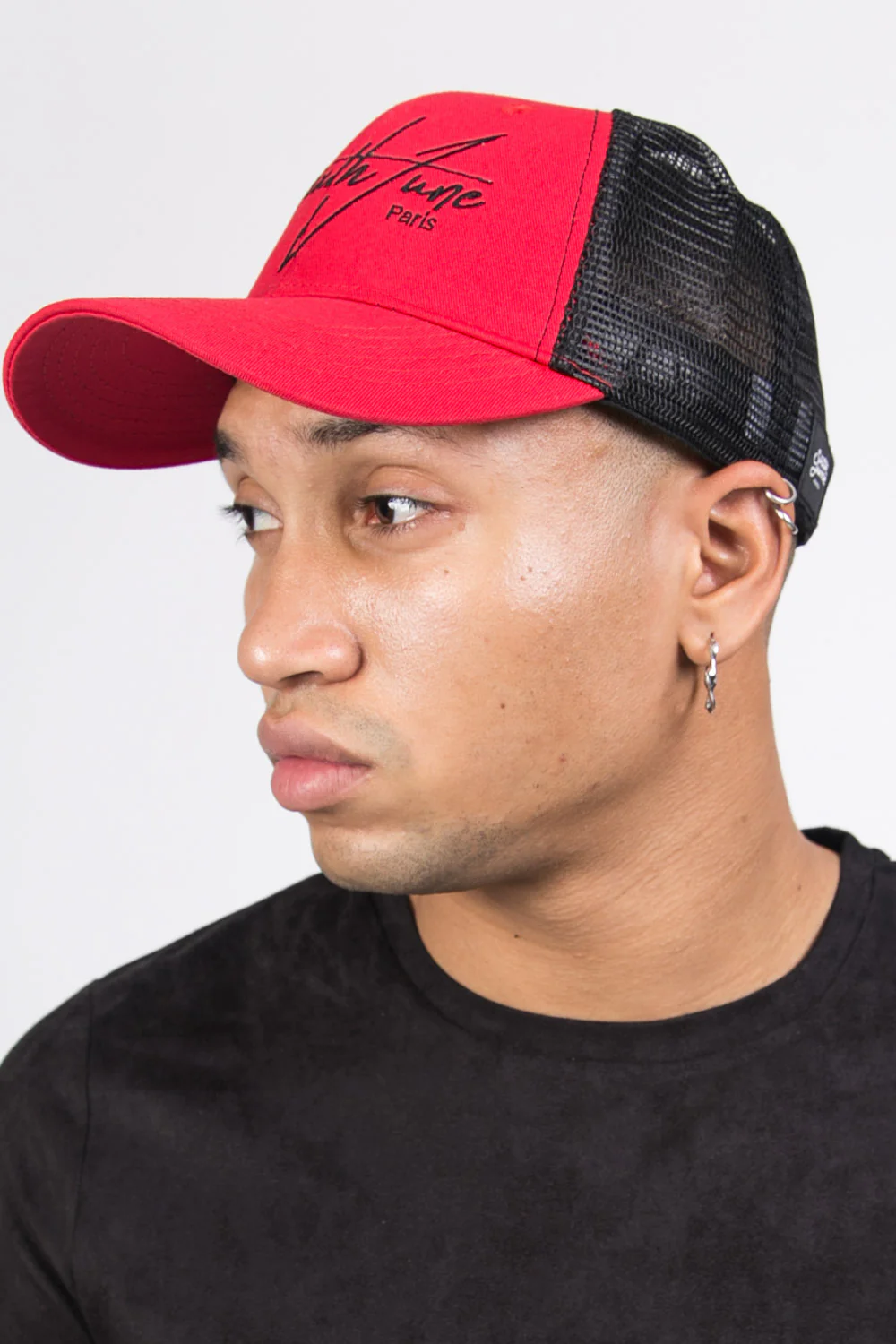 Casquette brodée signature rouge - Image 3