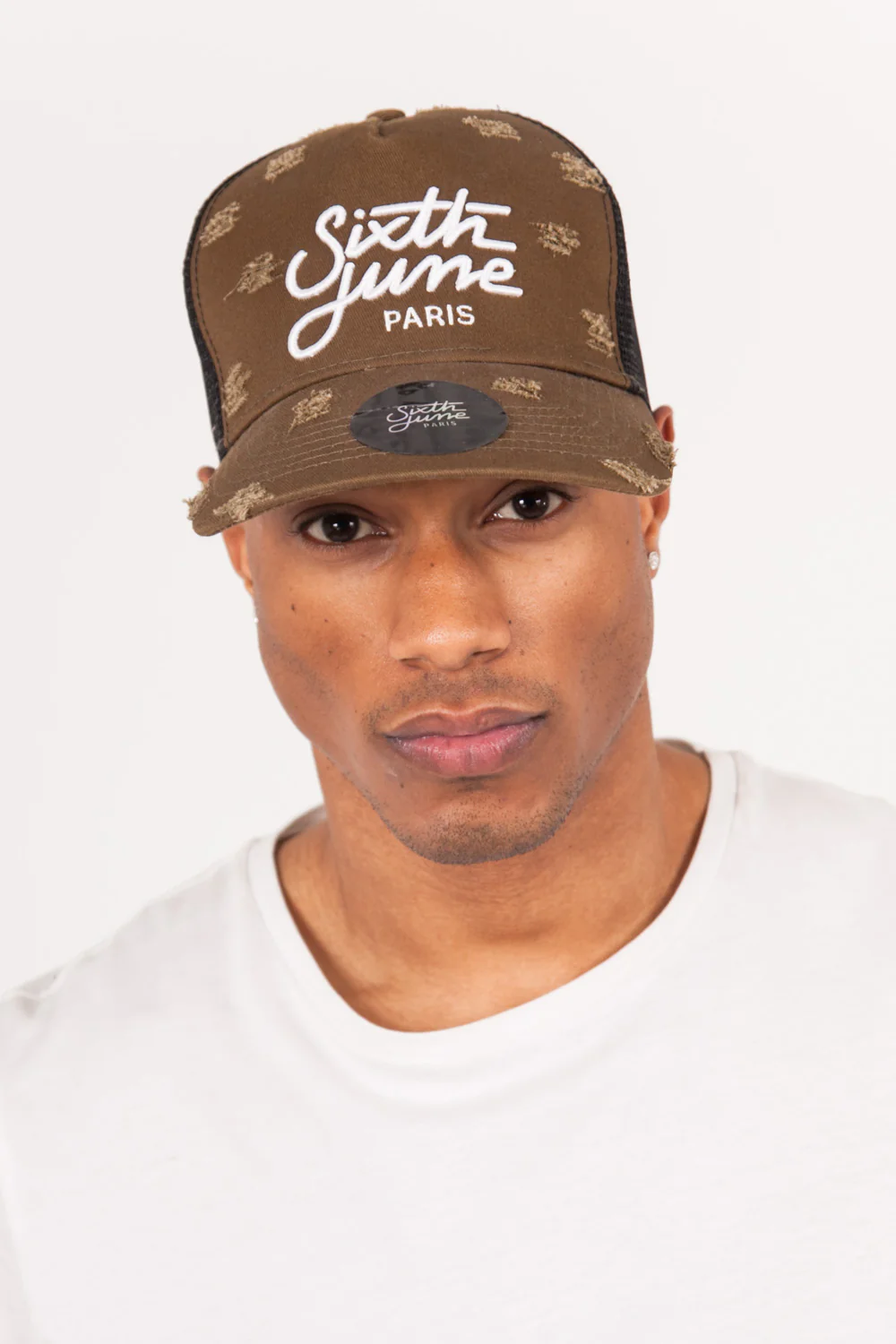 Casquette destroy mesh kaki - Image 2