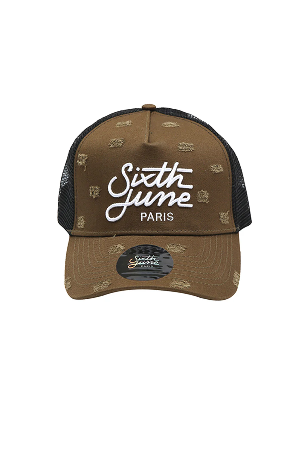 Casquette destroy mesh kaki - Image 5