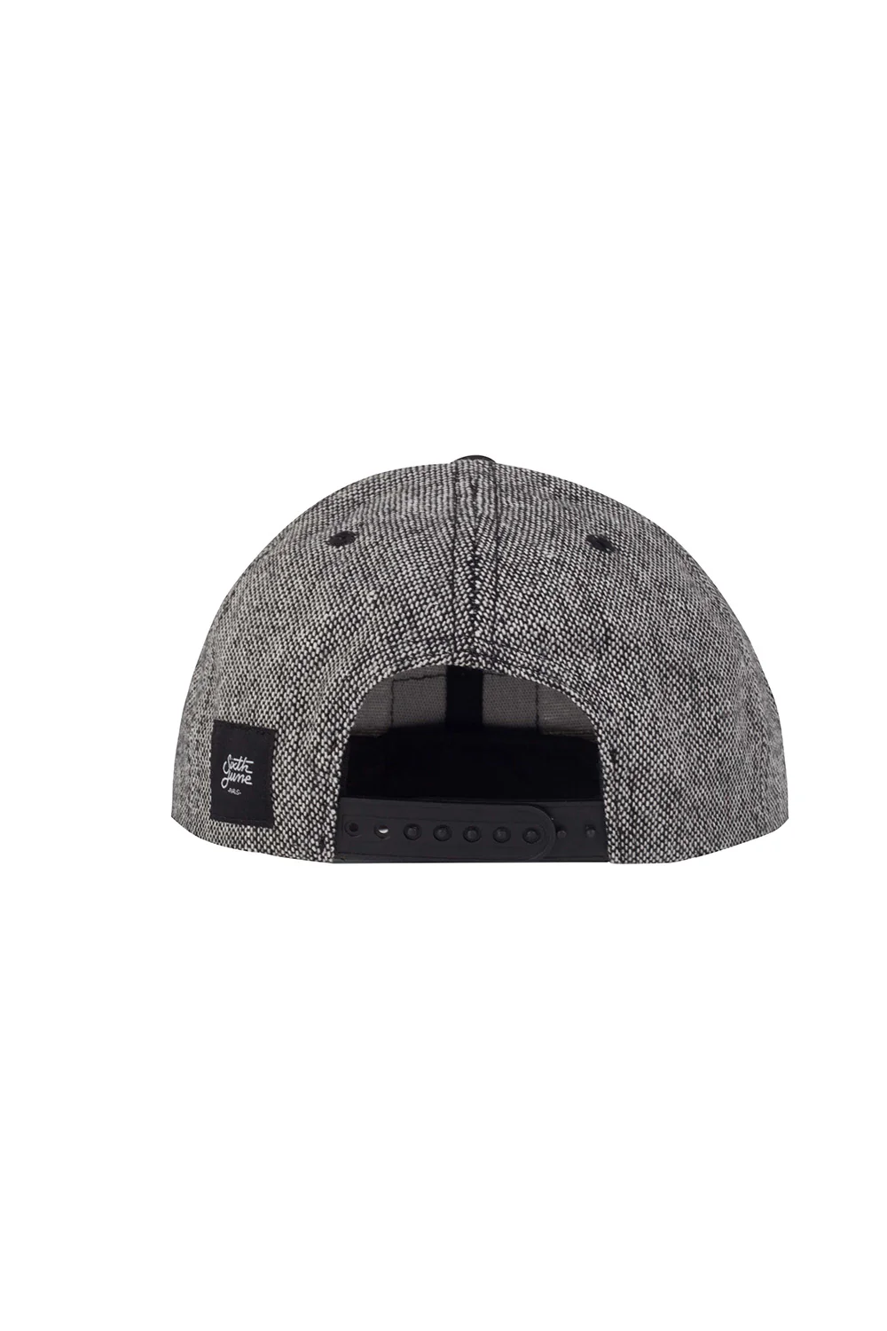 Casquette logo Sixth June tweed chiné gris M1731FCA - Image 2
