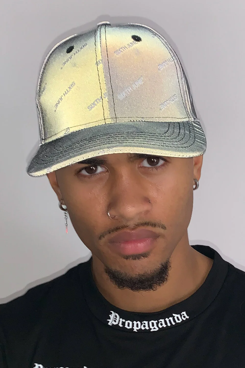 Casquette logomania réfléchissante noir - Image 2