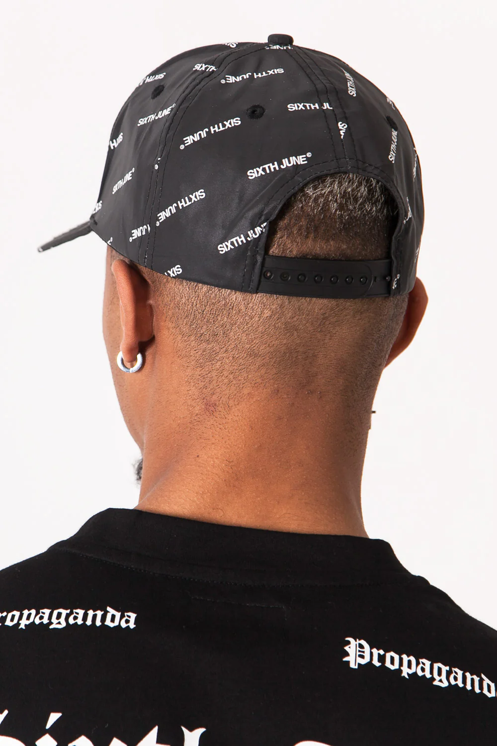 Casquette logomania réfléchissante noir - Image 4