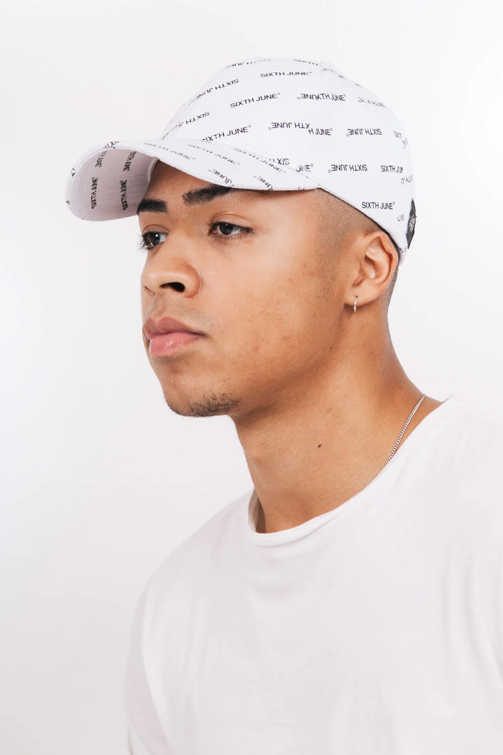 Casquette logomania blanc - Image 3