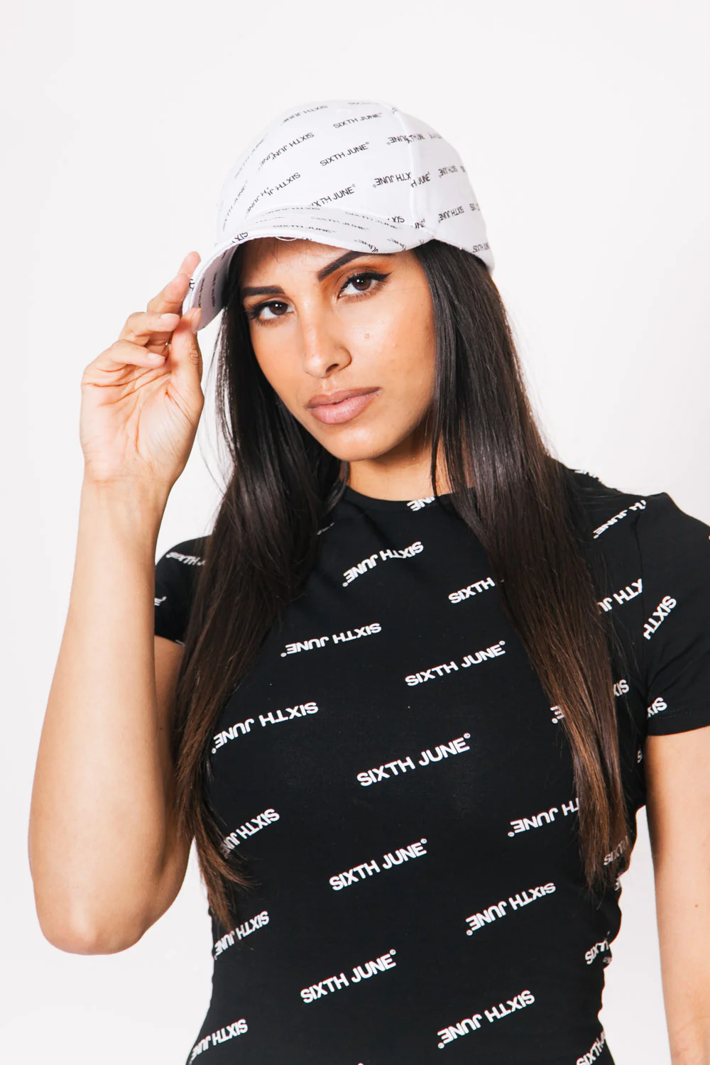 Casquette logomania blanc - Image 6