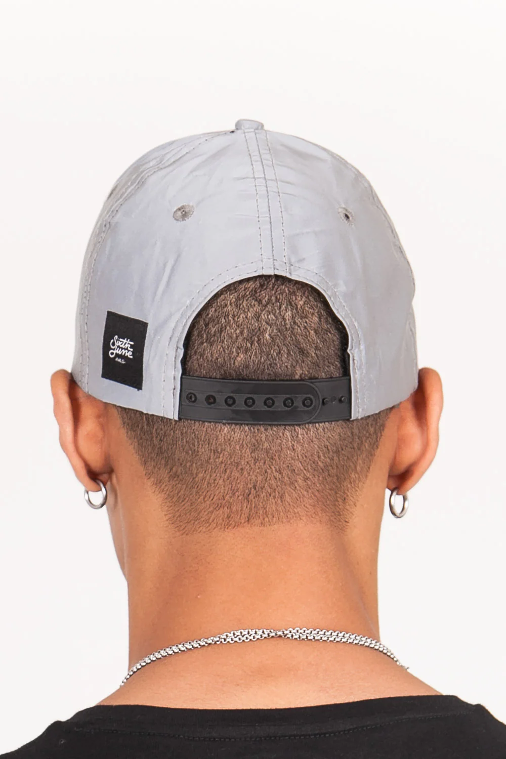 Casquette réfléchissante logo gris - Image 4