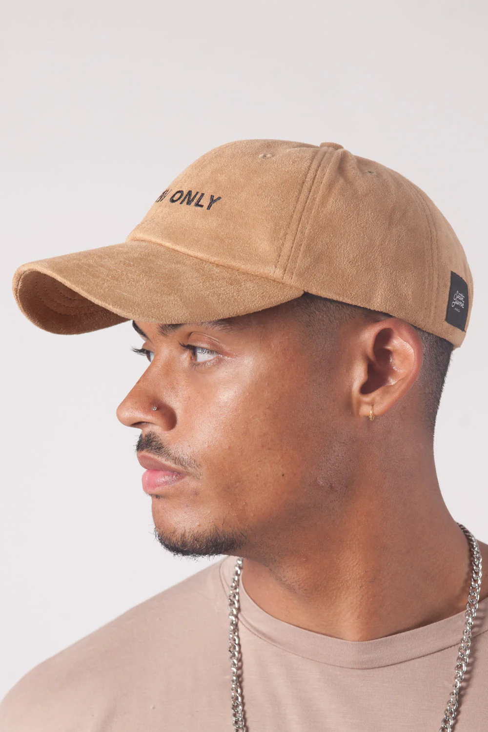 Casquette suède Crew Only beige - Image 2