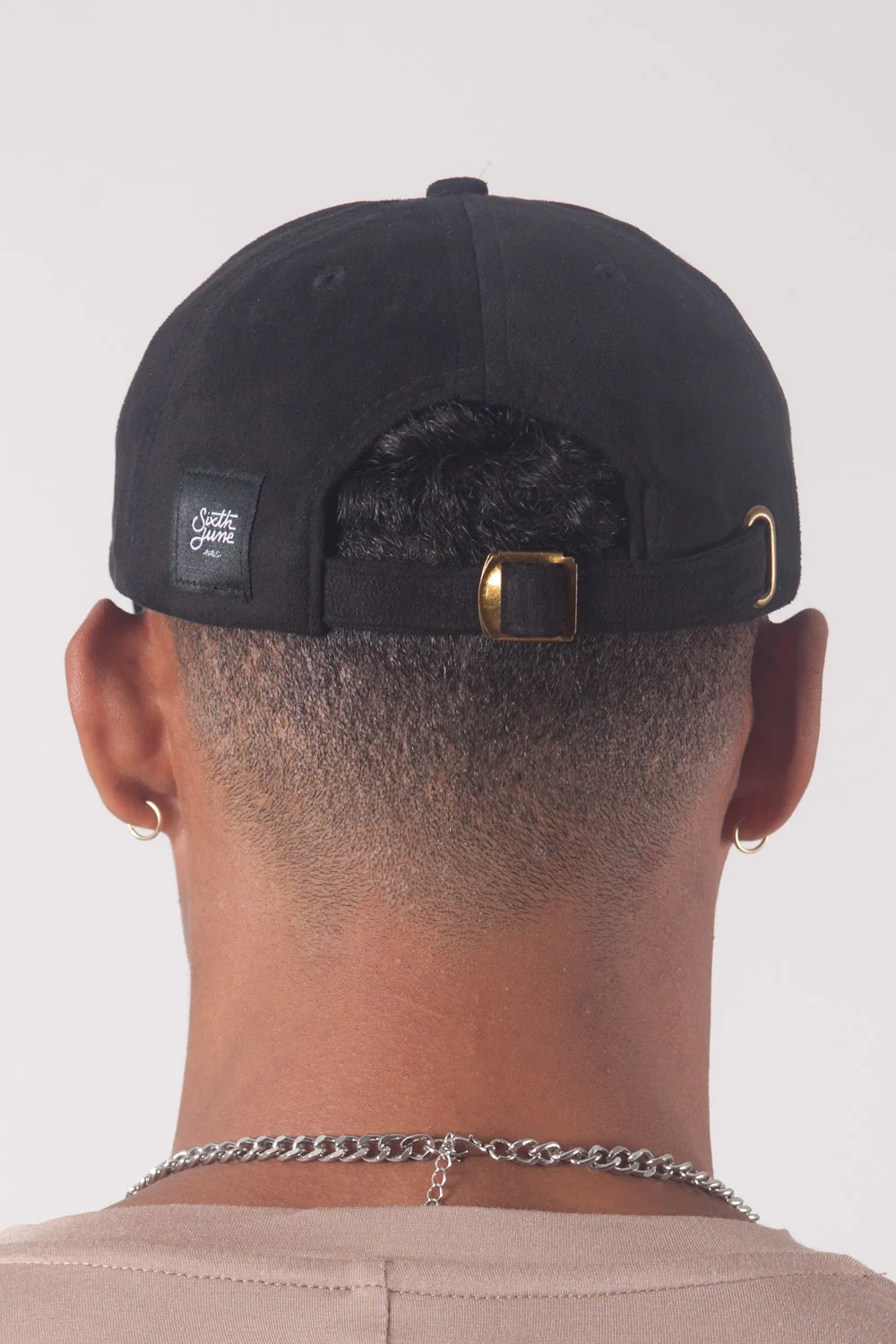 Casquette suède Crew Only noir - Image 3