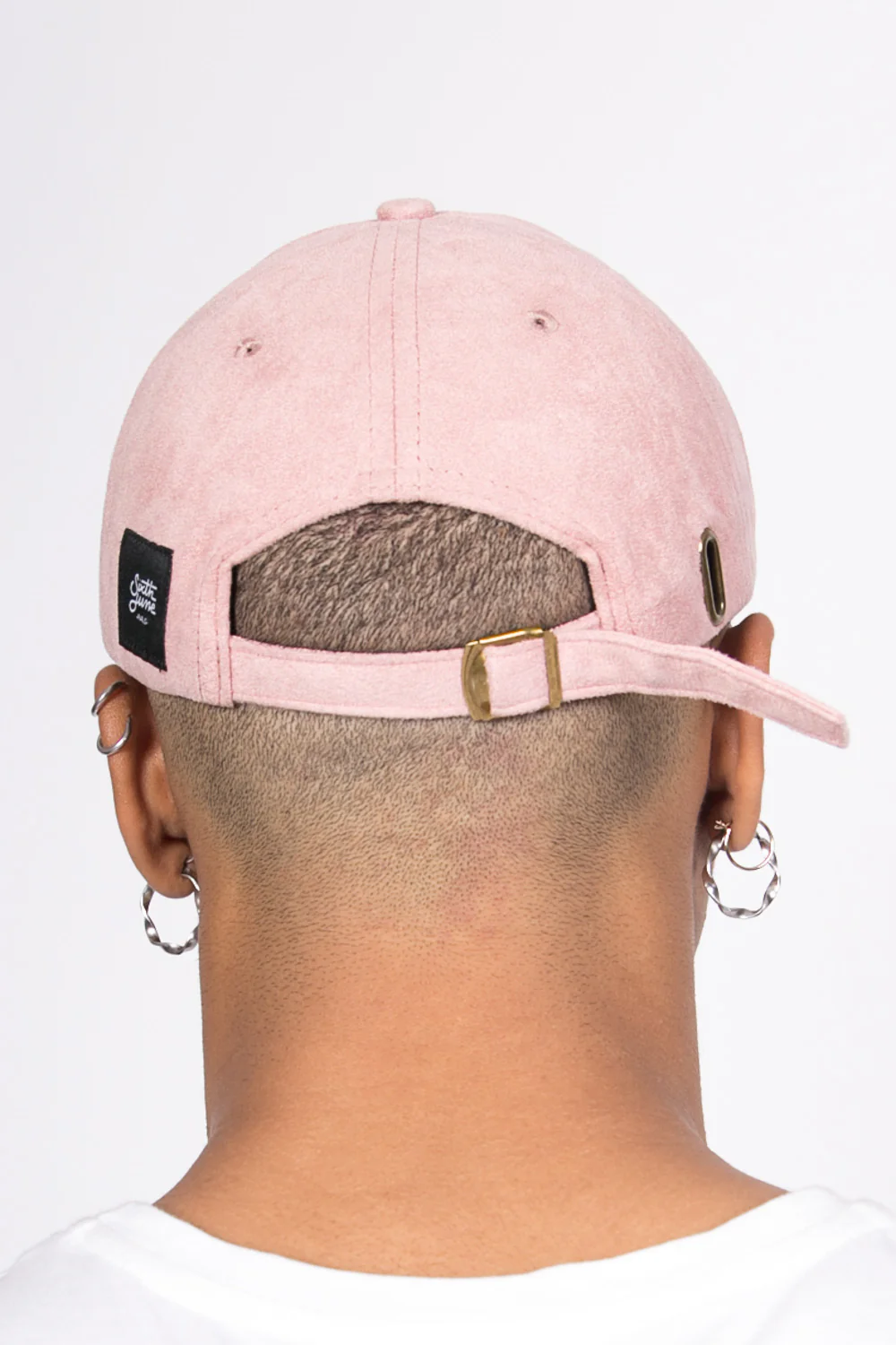 Casquette suède Crew Only rose - Image 3