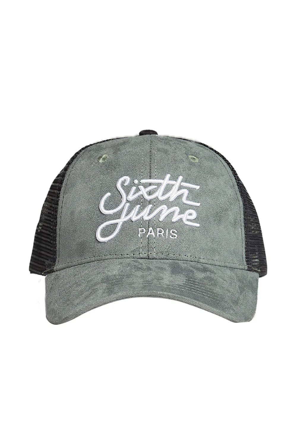 Casquette suédine brodée kaki - Image 6