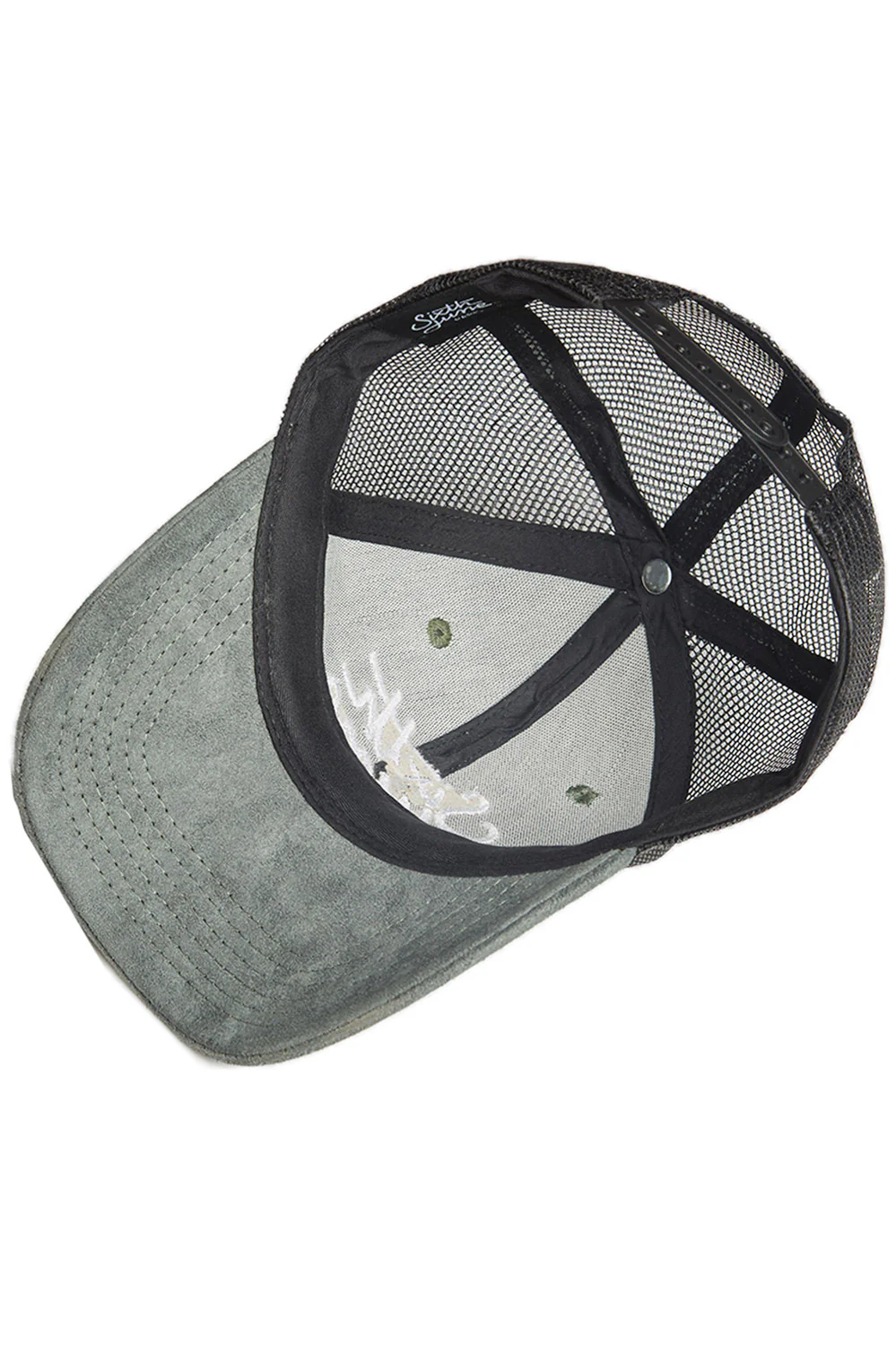 Casquette suédine brodée kaki - Image 8