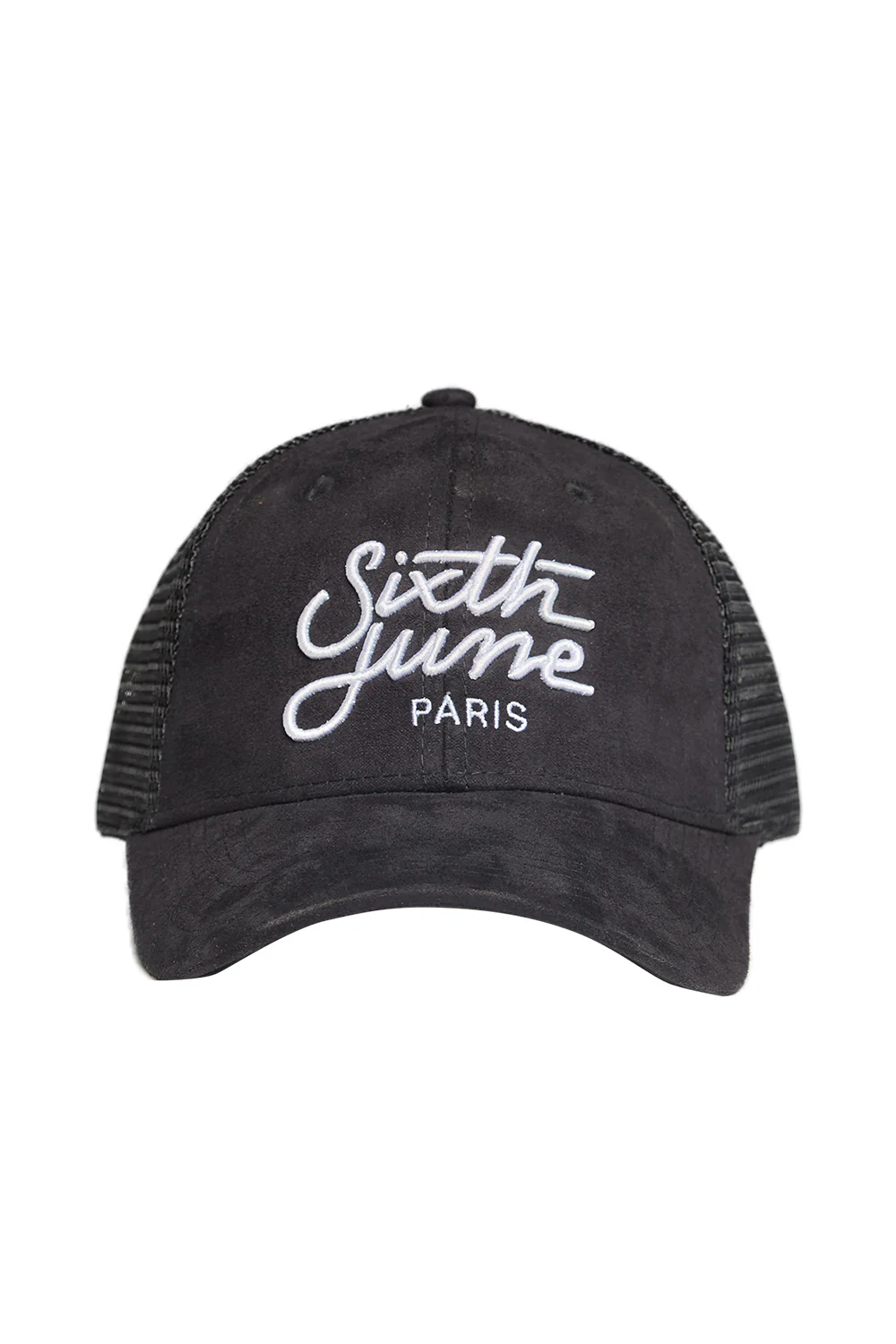 Casquette suédine brodée noir - Image 8