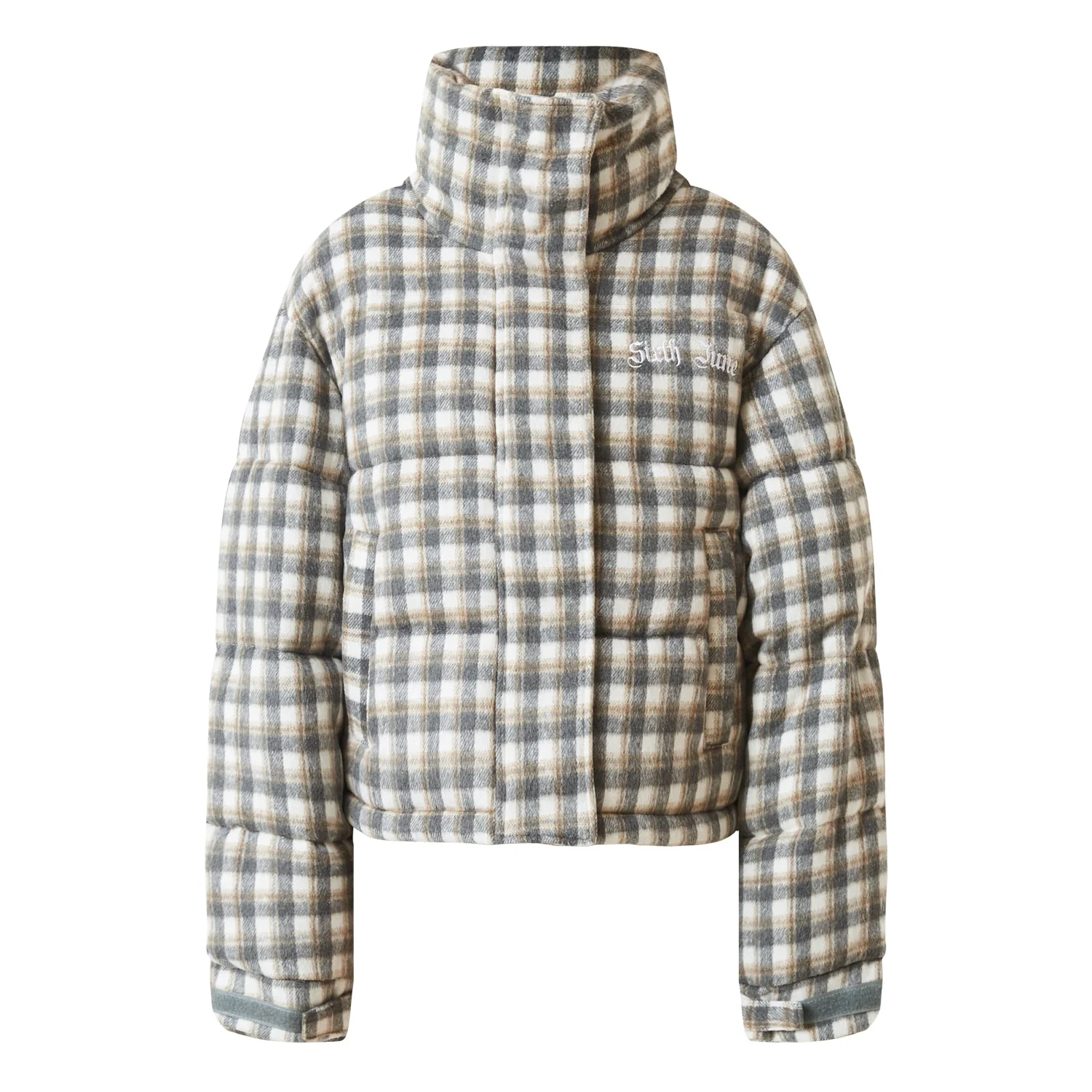 Doudoune laine logo bouclette Gris - Image 6