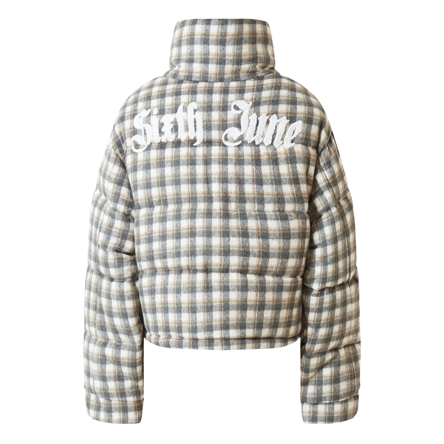 Doudoune laine logo bouclette Gris - Image 7