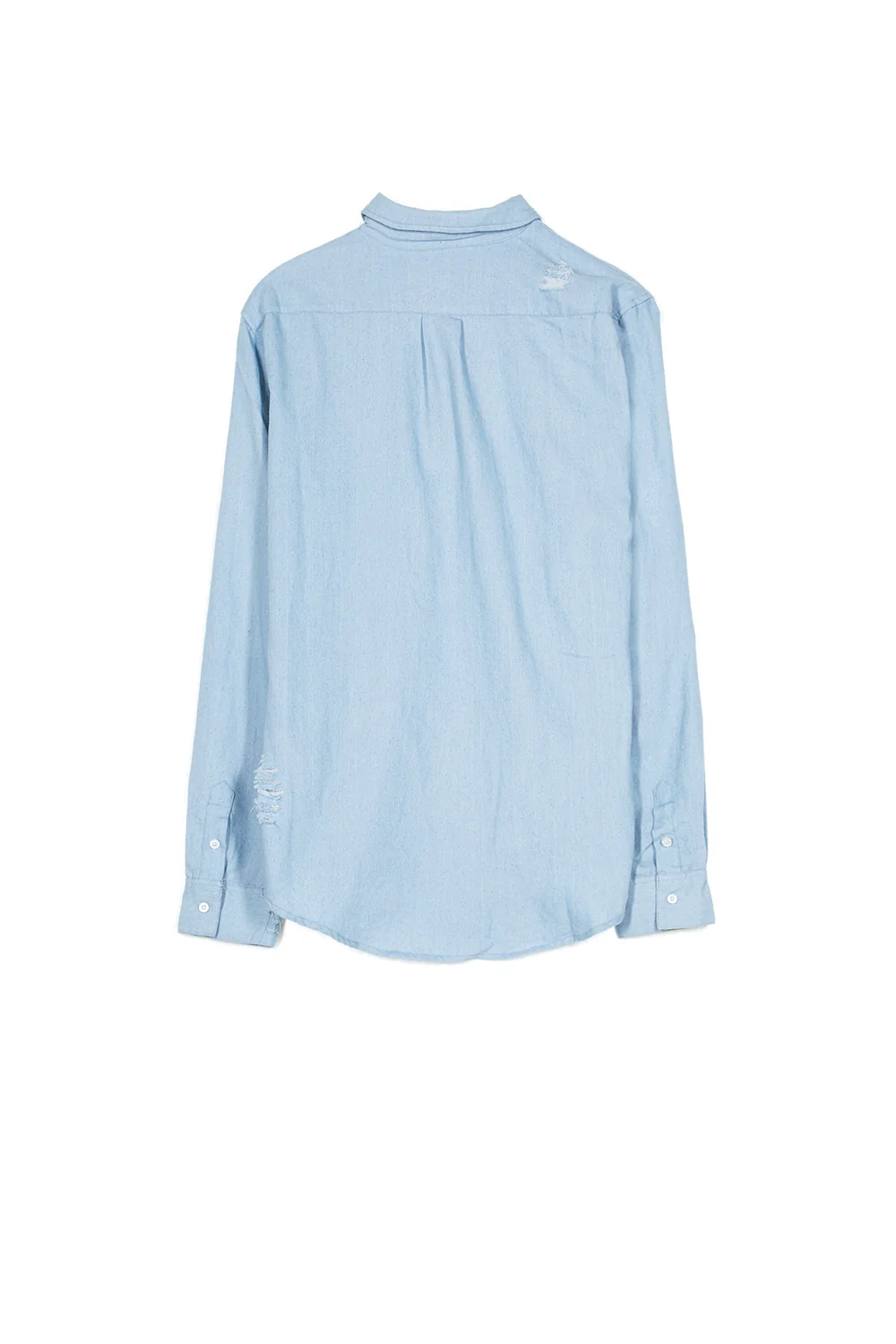 Chemise déchiré poches bleu - Image 6