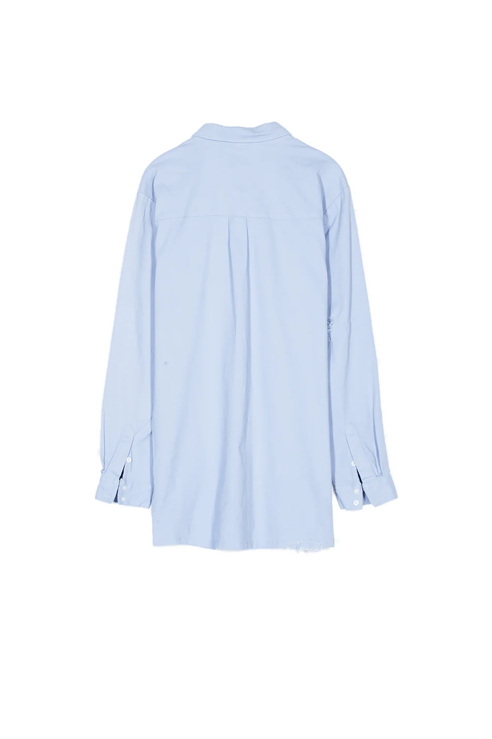Chemise déchirée poches cargo bleu - Image 7