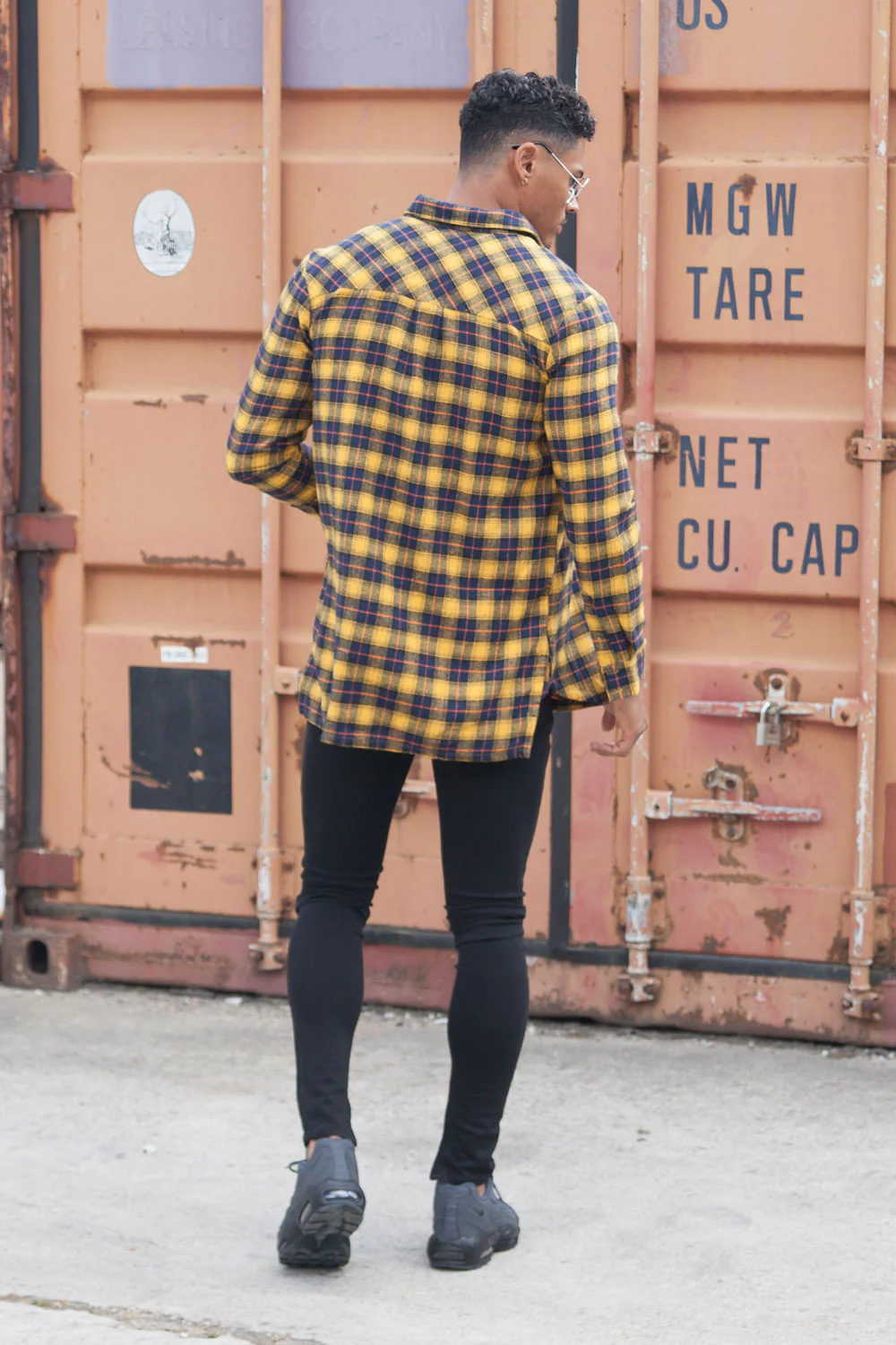Chemise flanelle poches jaune - Image 3