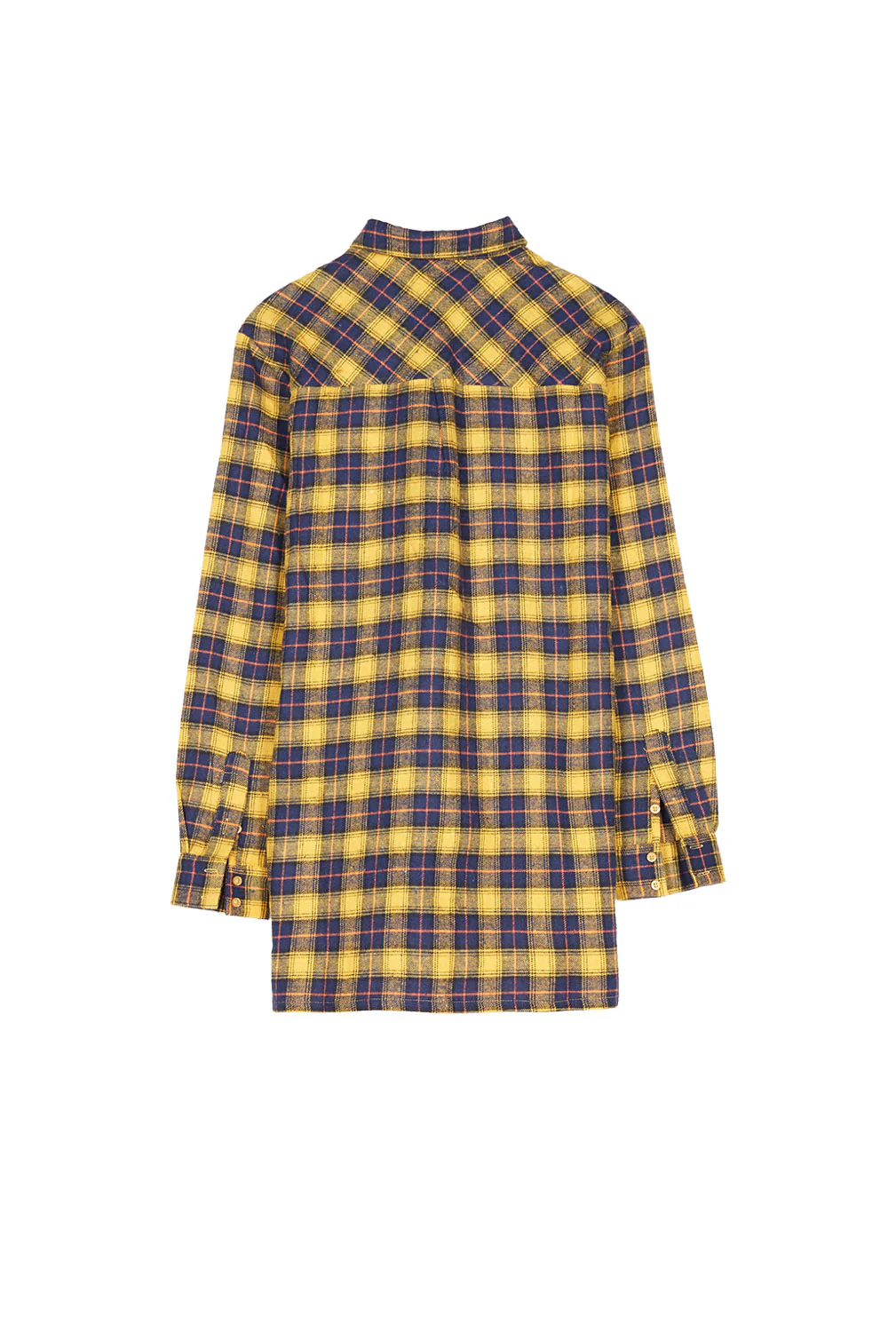 Chemise flanelle poches jaune - Image 5