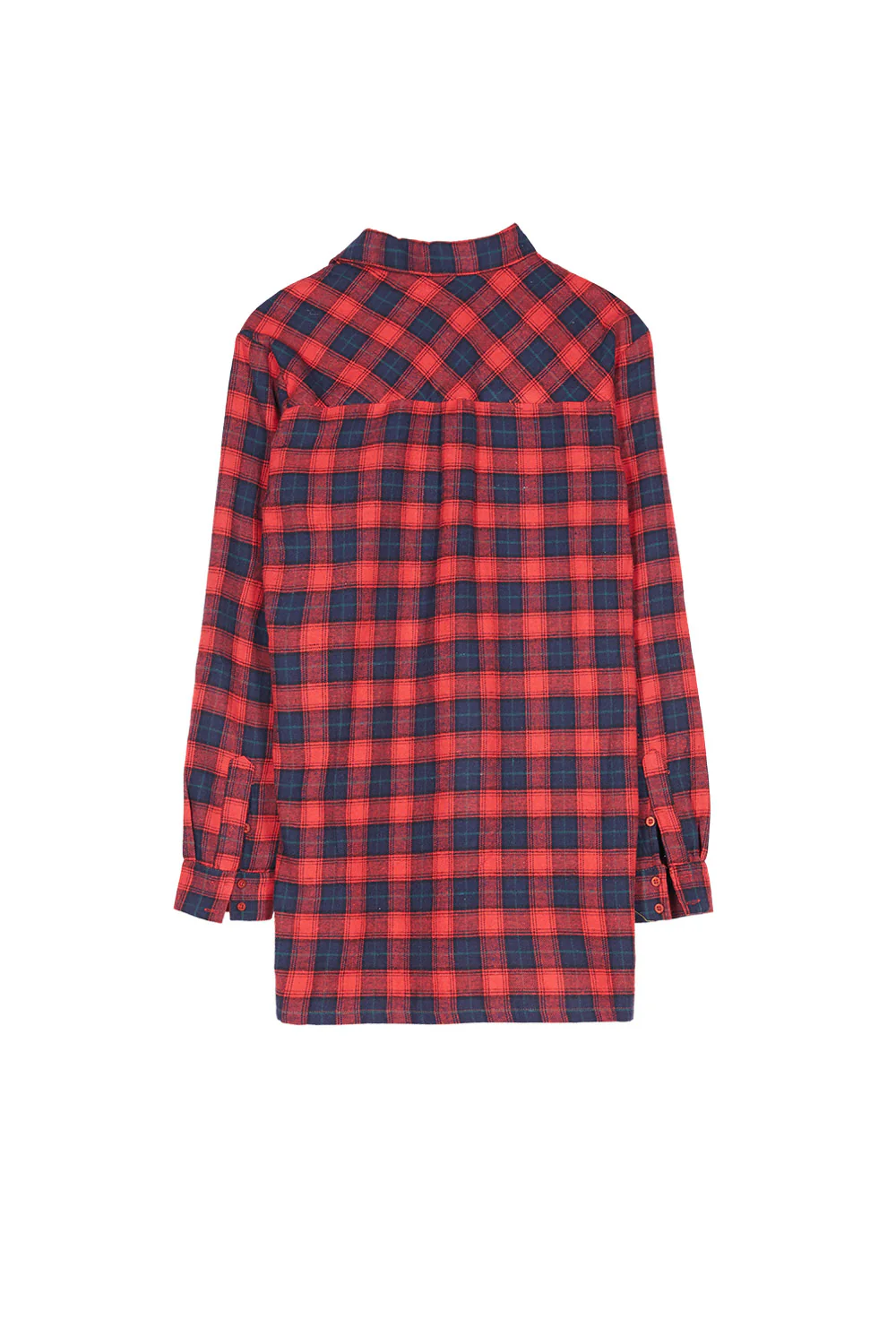 Chemise flanelle poches rouge - Image 5