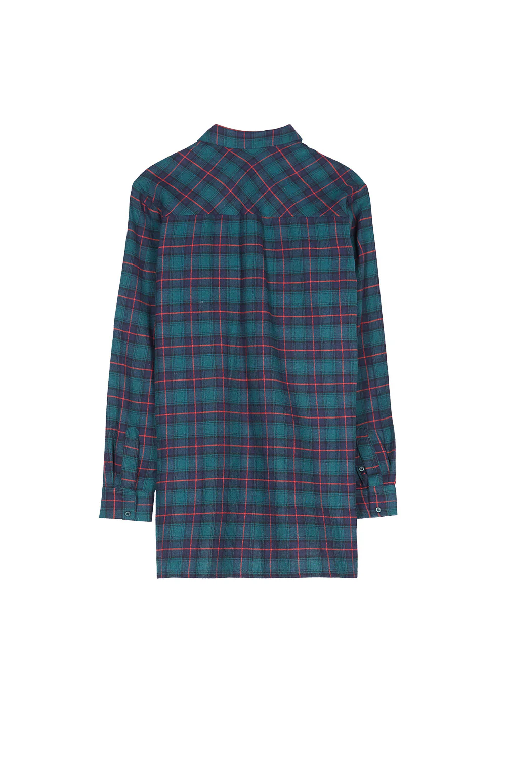 Chemise flanelle poches vert - Image 5