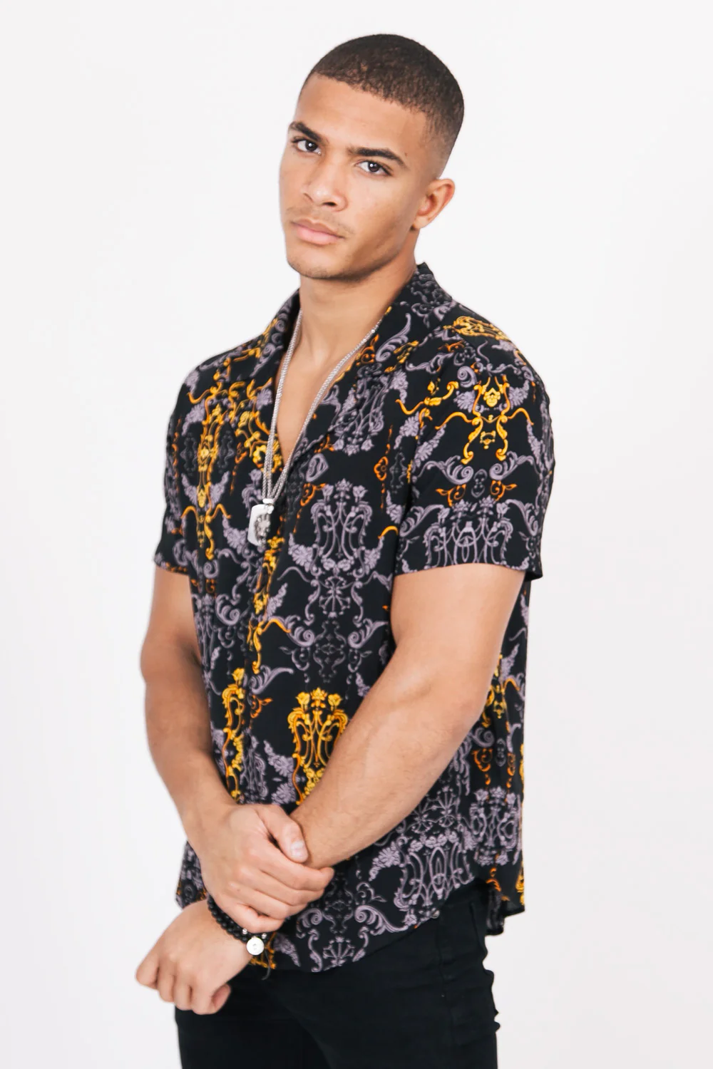 Chemise imprimés noir - Image 2