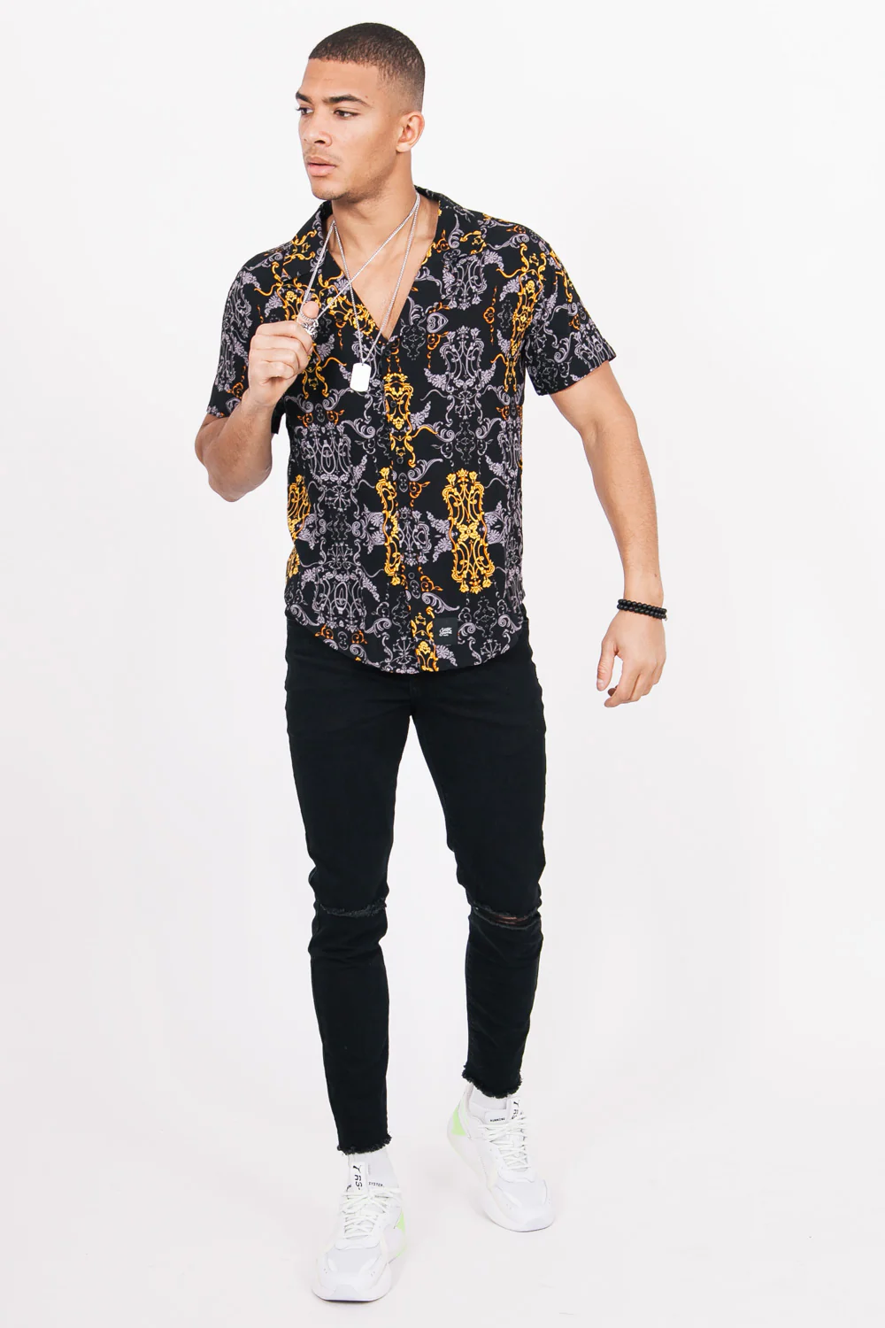Chemise imprimés noir - Image 4