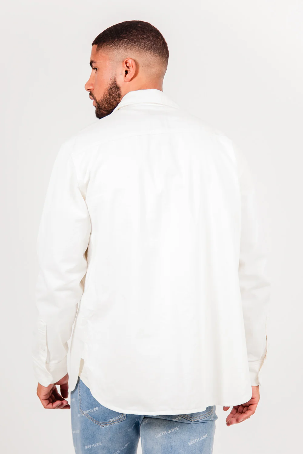 Chemise patch réfléchissant blanc - Image 5