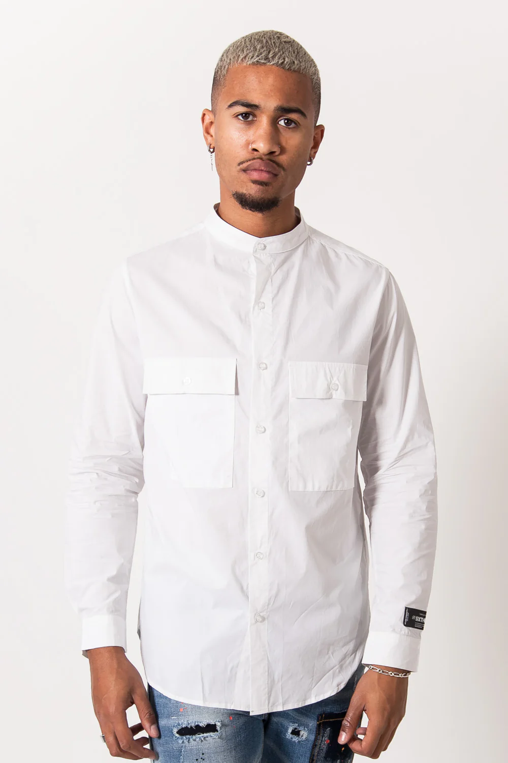 Chemise mao blanc - Image 2