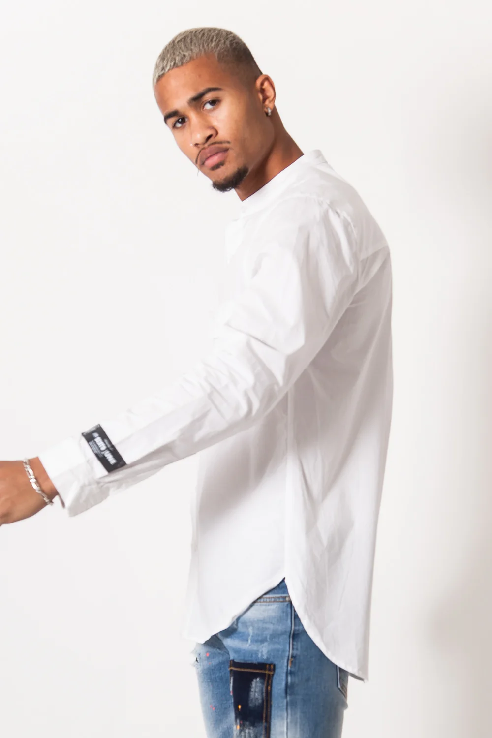 Chemise mao blanc - Image 4
