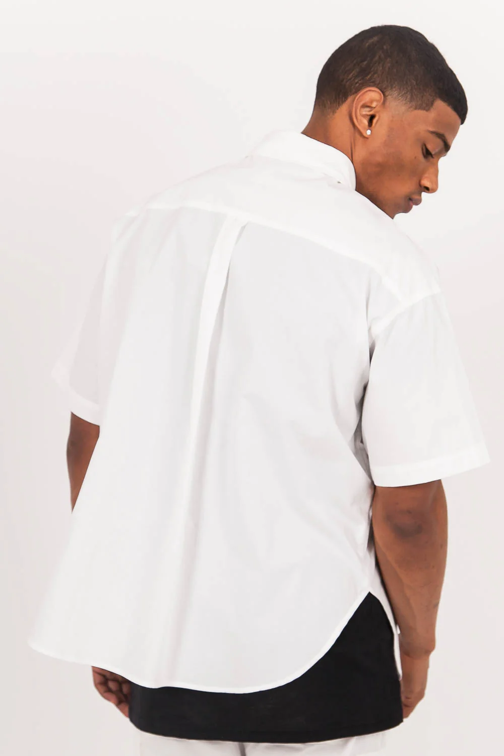 Chemise oversize imprimé blanc - Image 5