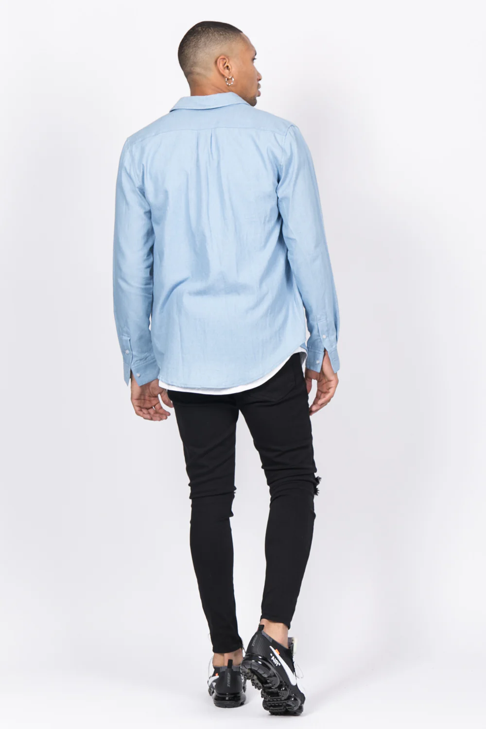 Chemise poches cargo bleu clair - Image 5