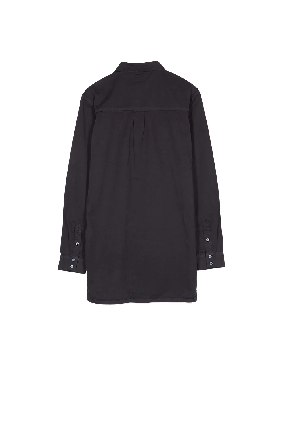Chemise poches dos long noir - Image 6