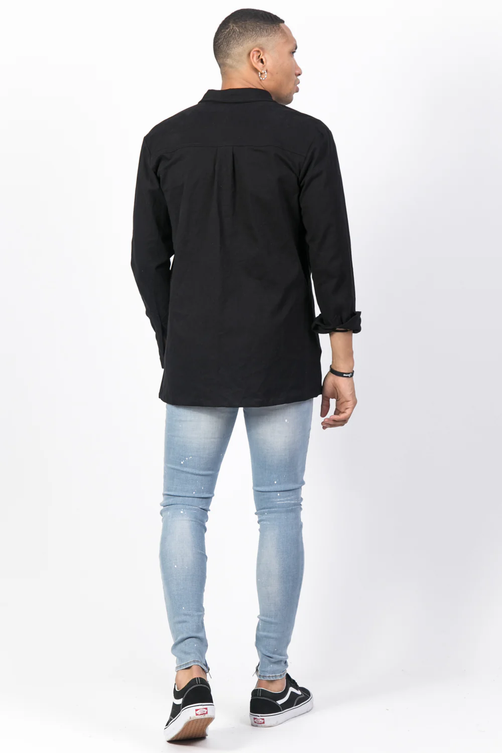 Chemise zippée cargo noir - Image 3