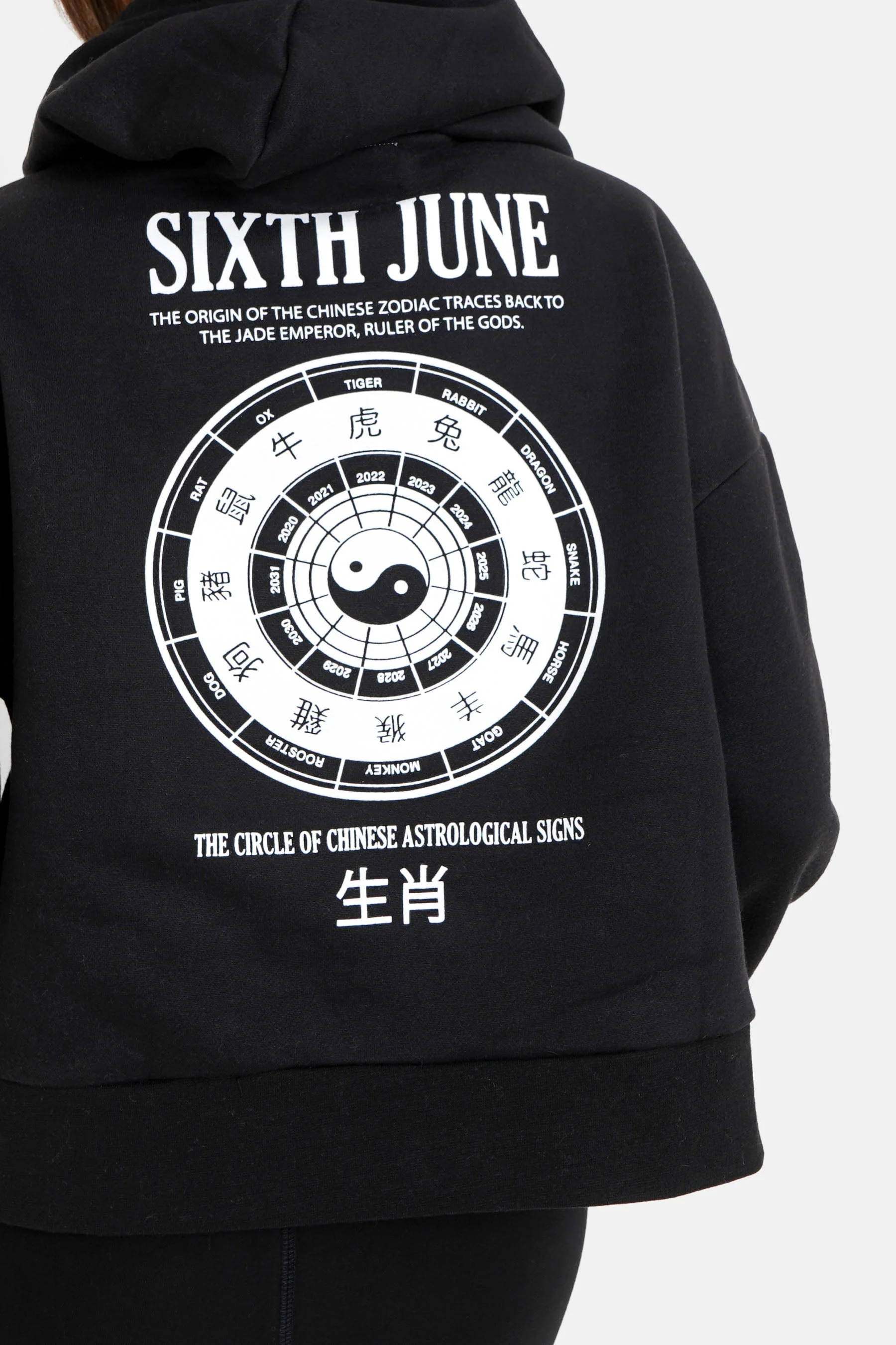 Sweat capuche astrologie chinese Noir - Image 3