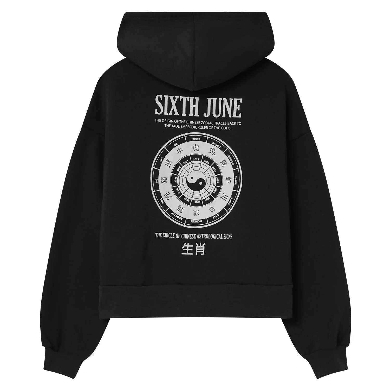 Sweat capuche astrologie chinese Noir - Image 6