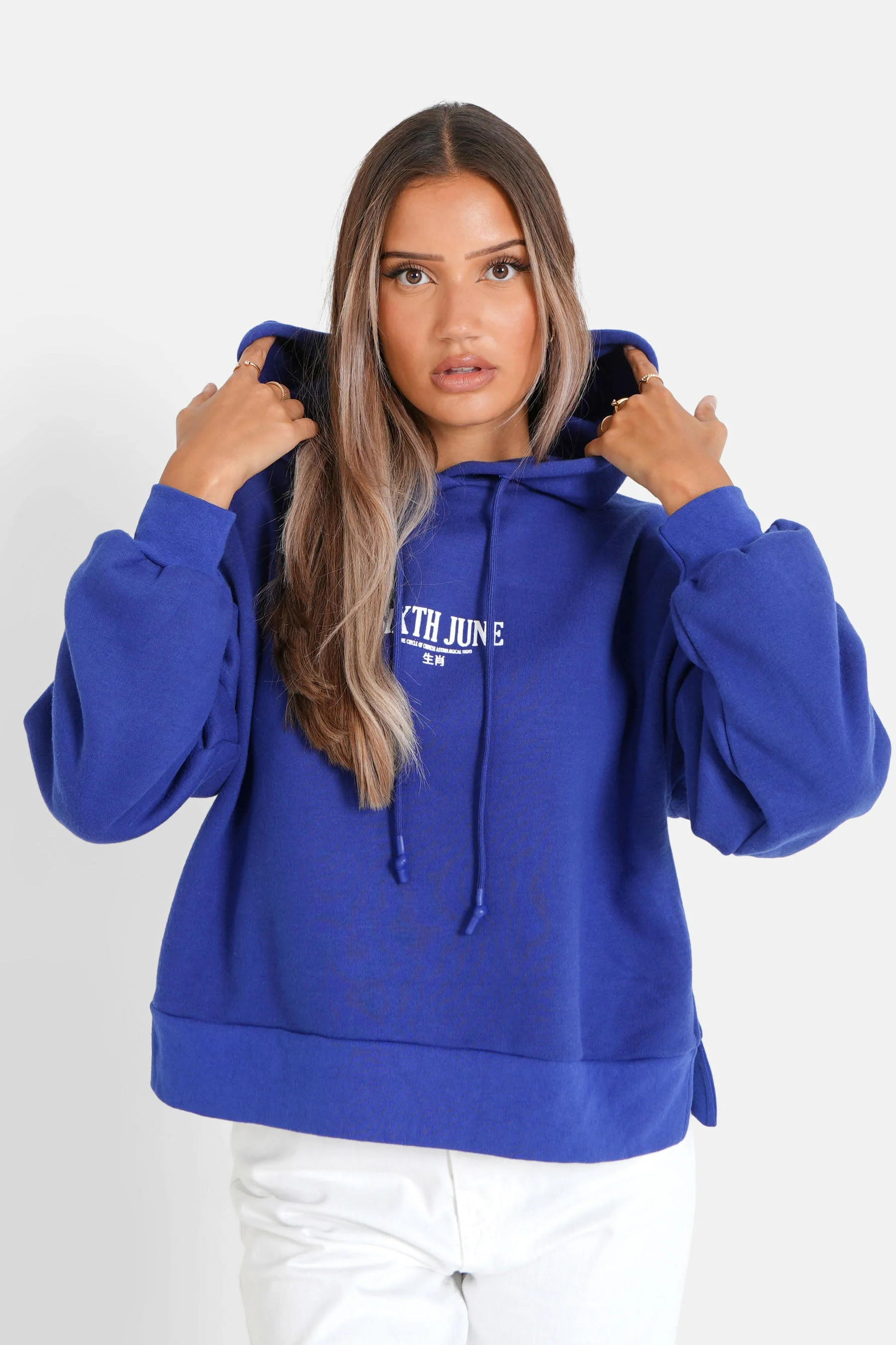 Sweat capuche astrologie chinese Bleu foncé - Image 5