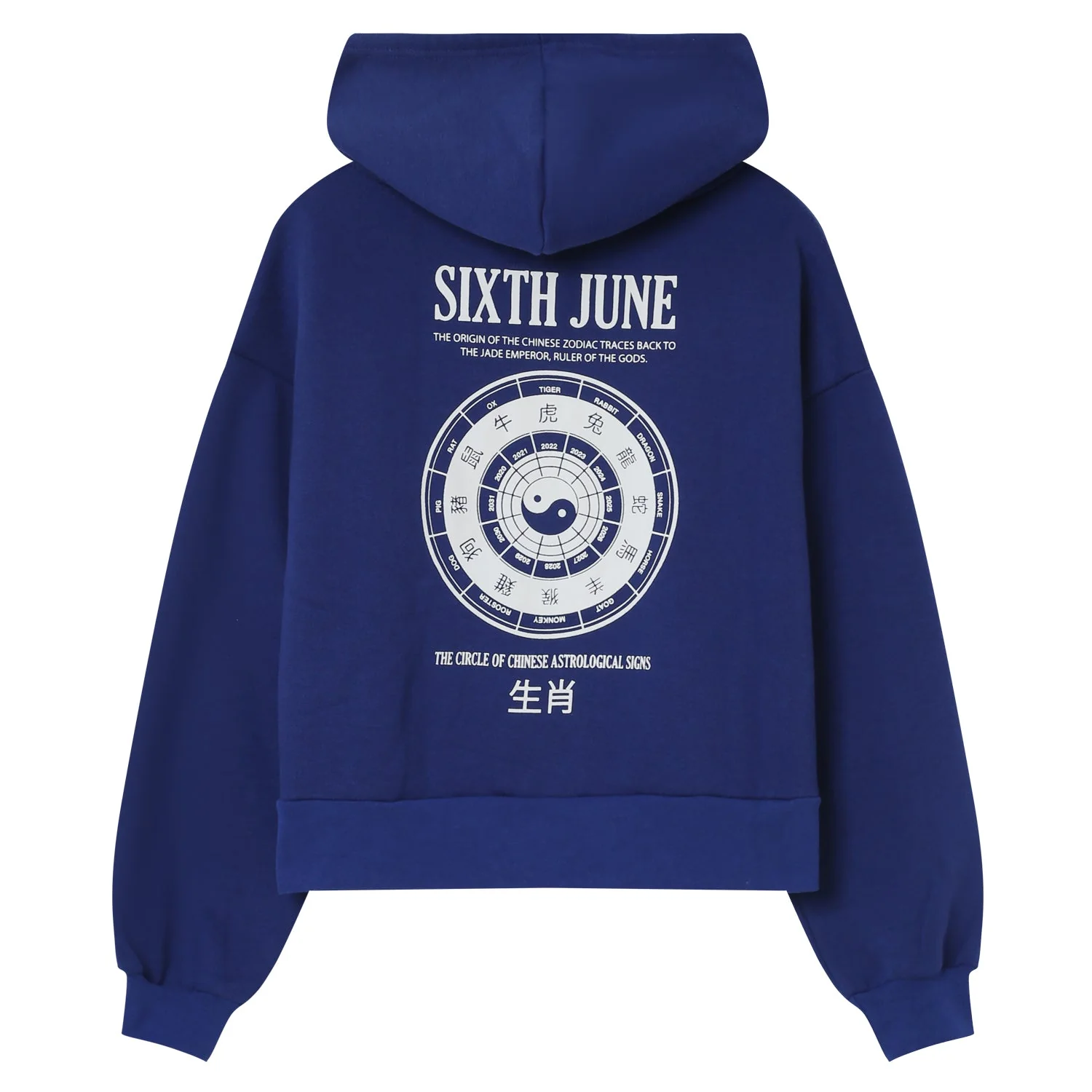 Sweat capuche astrologie chinese Bleu foncé - Image 6