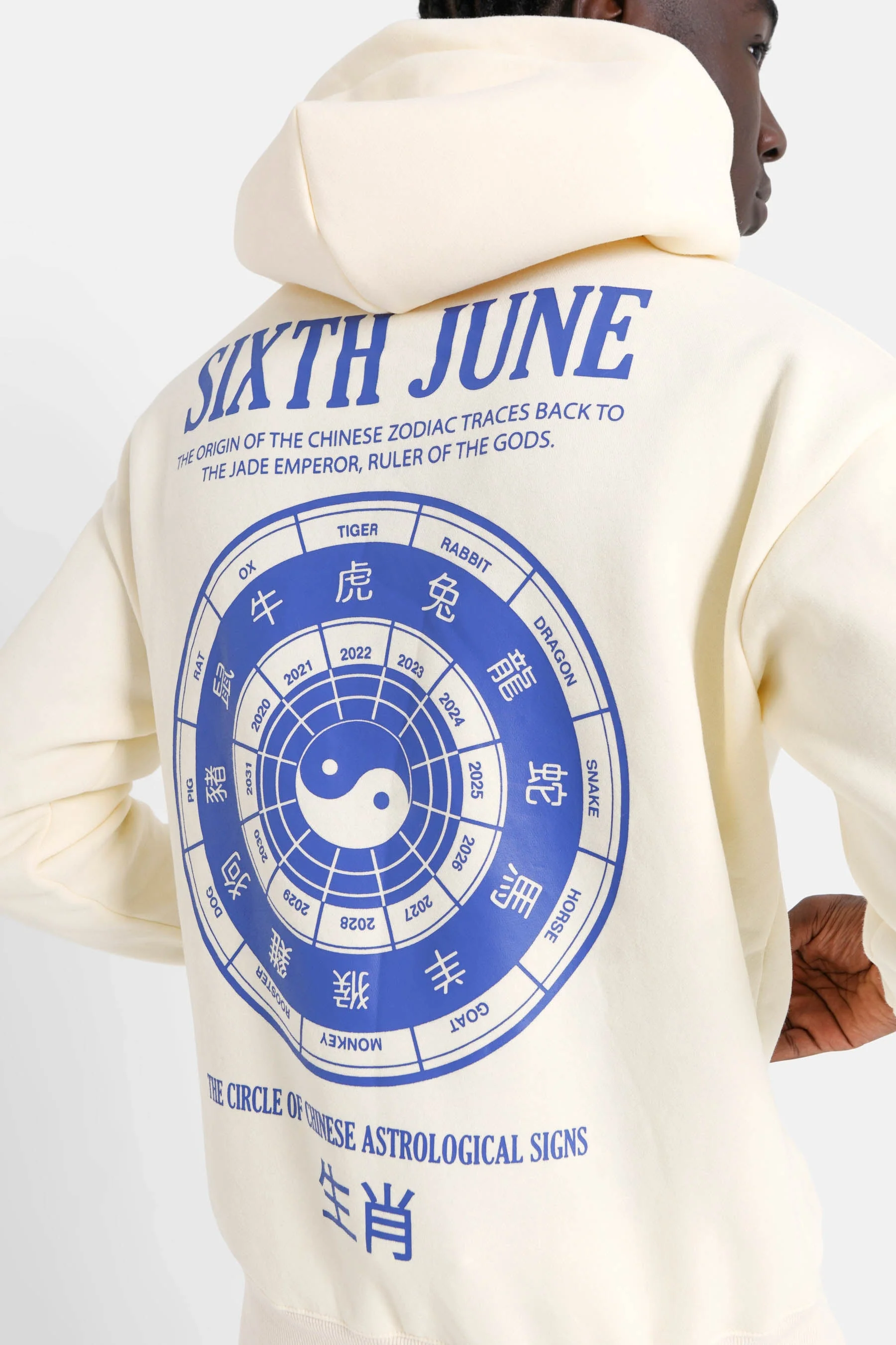 Sweat capuche signes zodiaque Jaune clair - Image 4