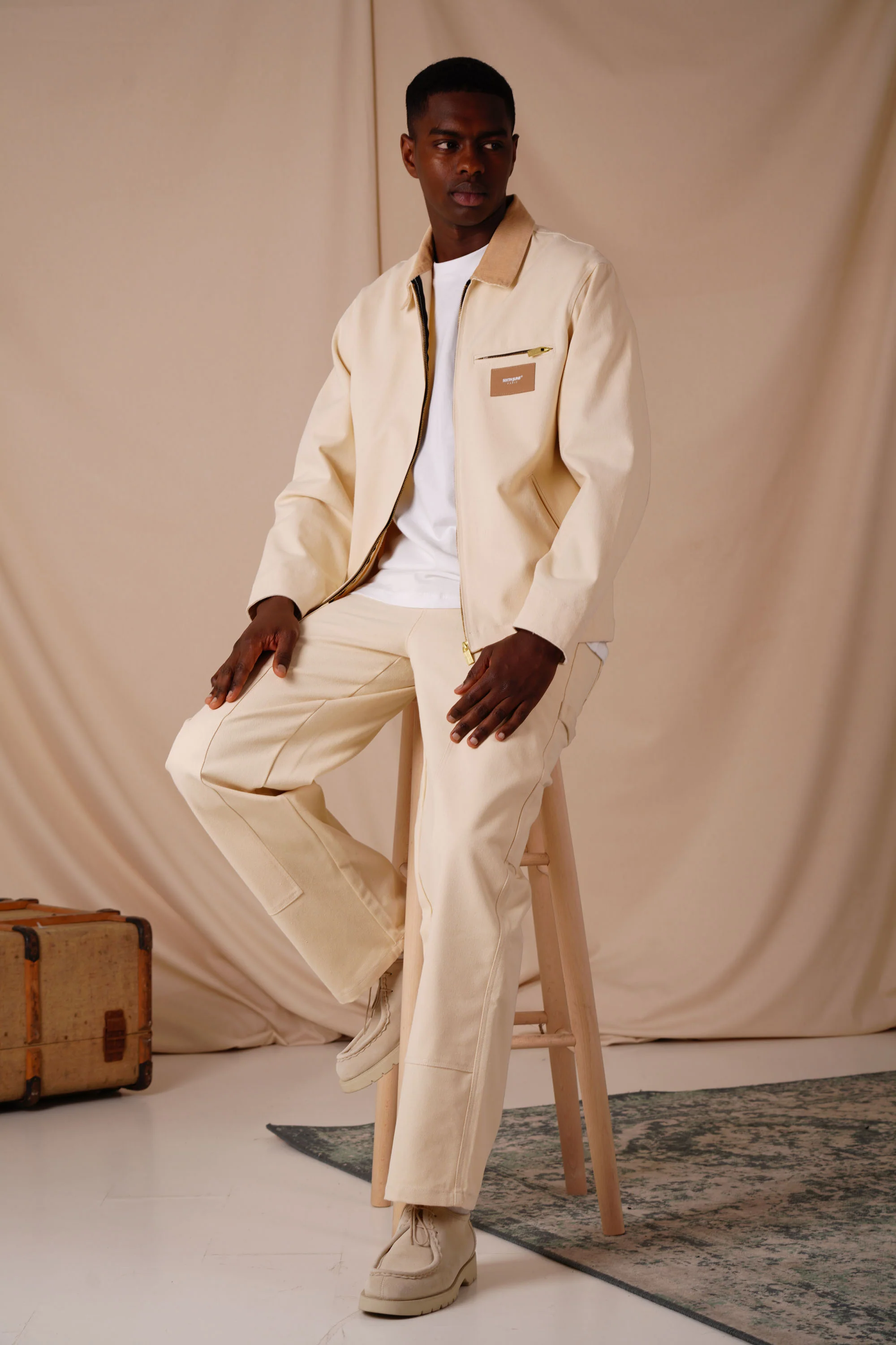 WORKWEAR velvet collar jacket - Image 6
