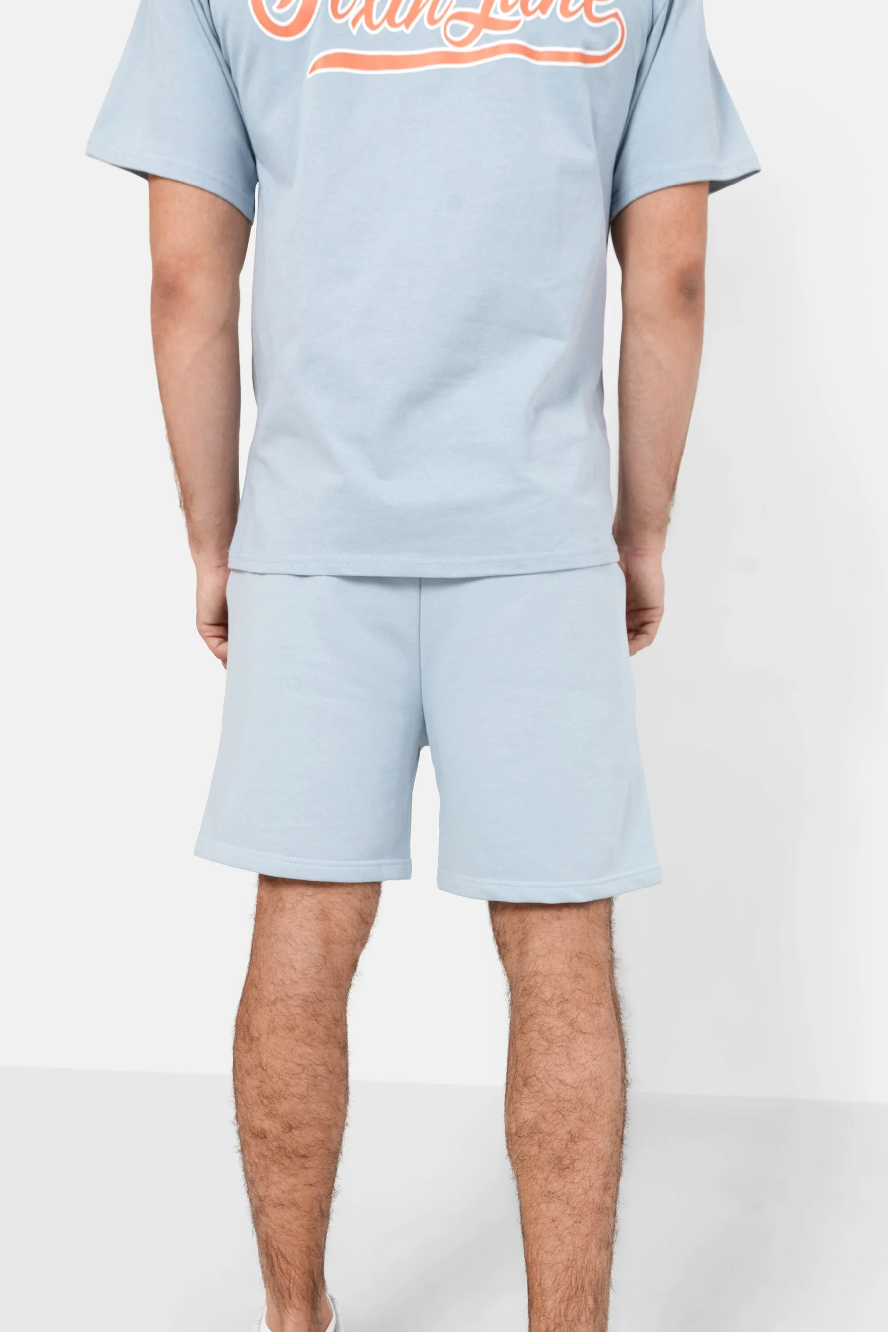 Short logo rétro Bleu clair - Image 5