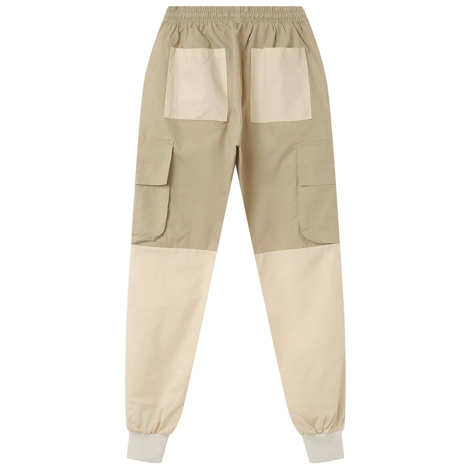 Pantalon cargo bicolore Beige - Image 7
