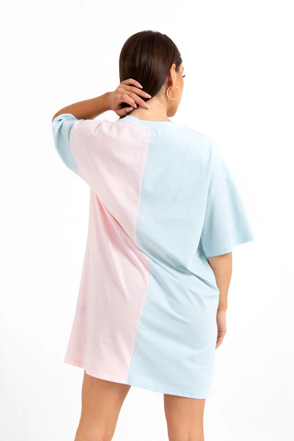 Robe bicolore Rose clair - Image 5