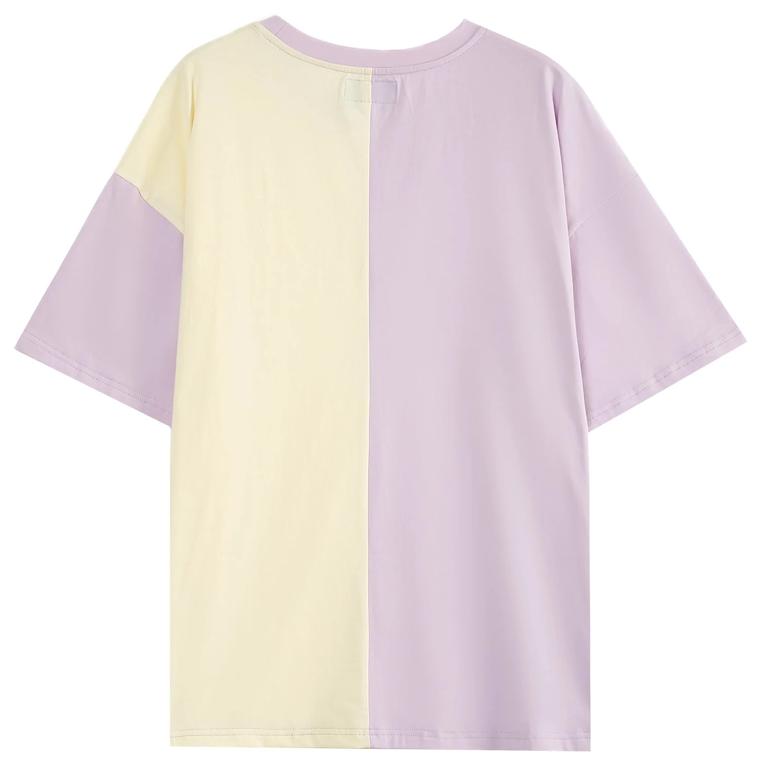 T-shirt bicolore Violet clair - Image 6